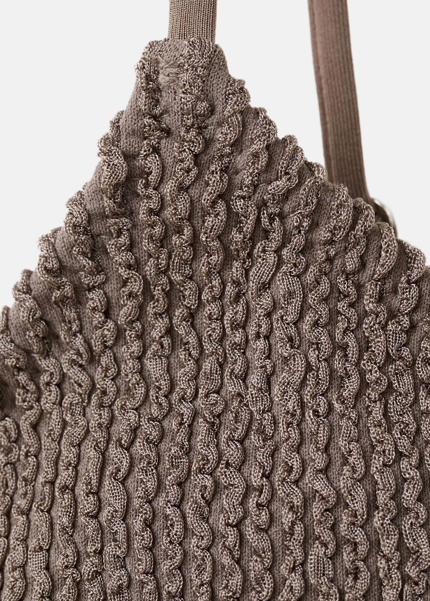 Triangular texture bikini top - Details of the article 8