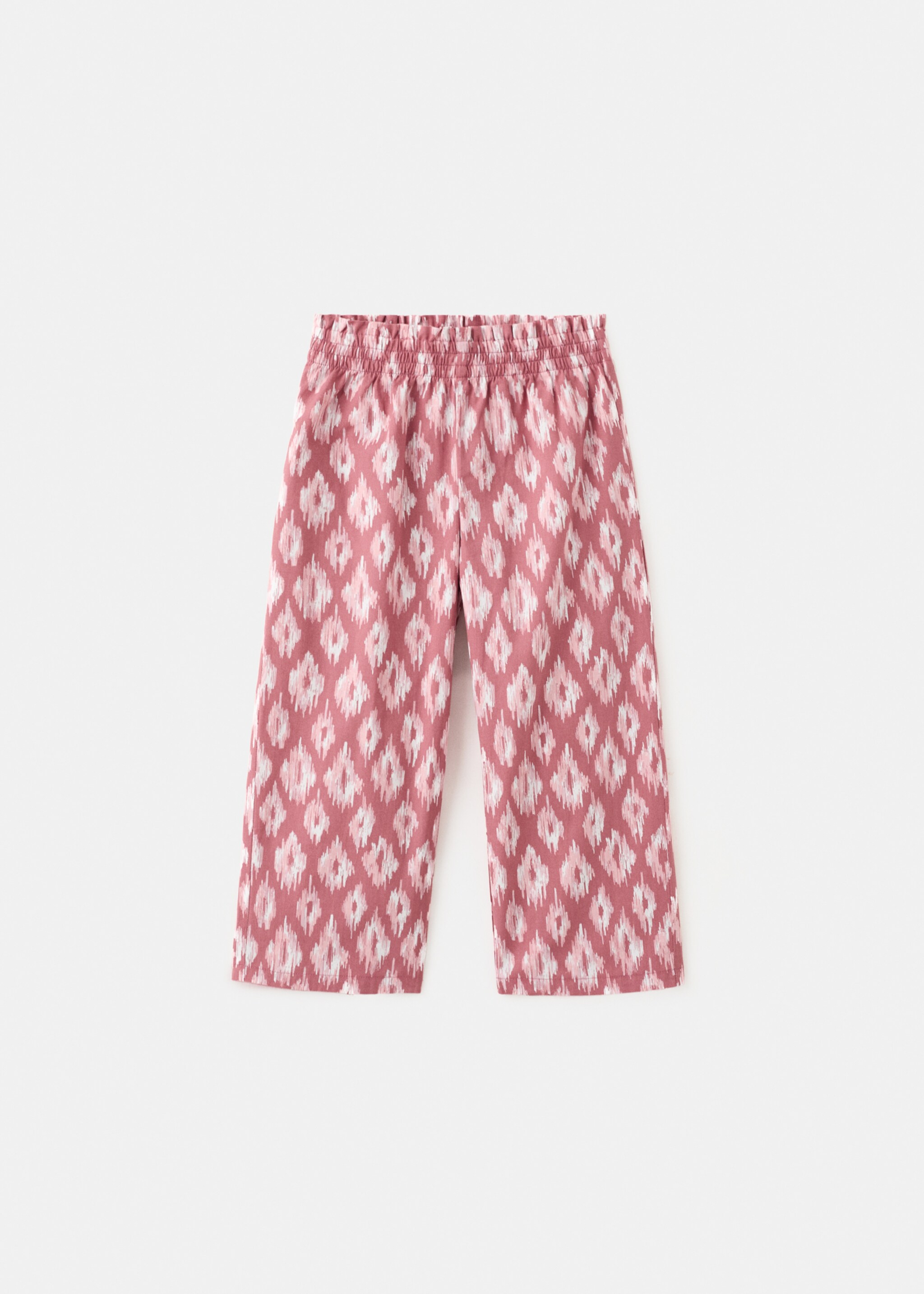 Printed cotton trousers - Article without model, Strawberry. Ref: 27086736-00.