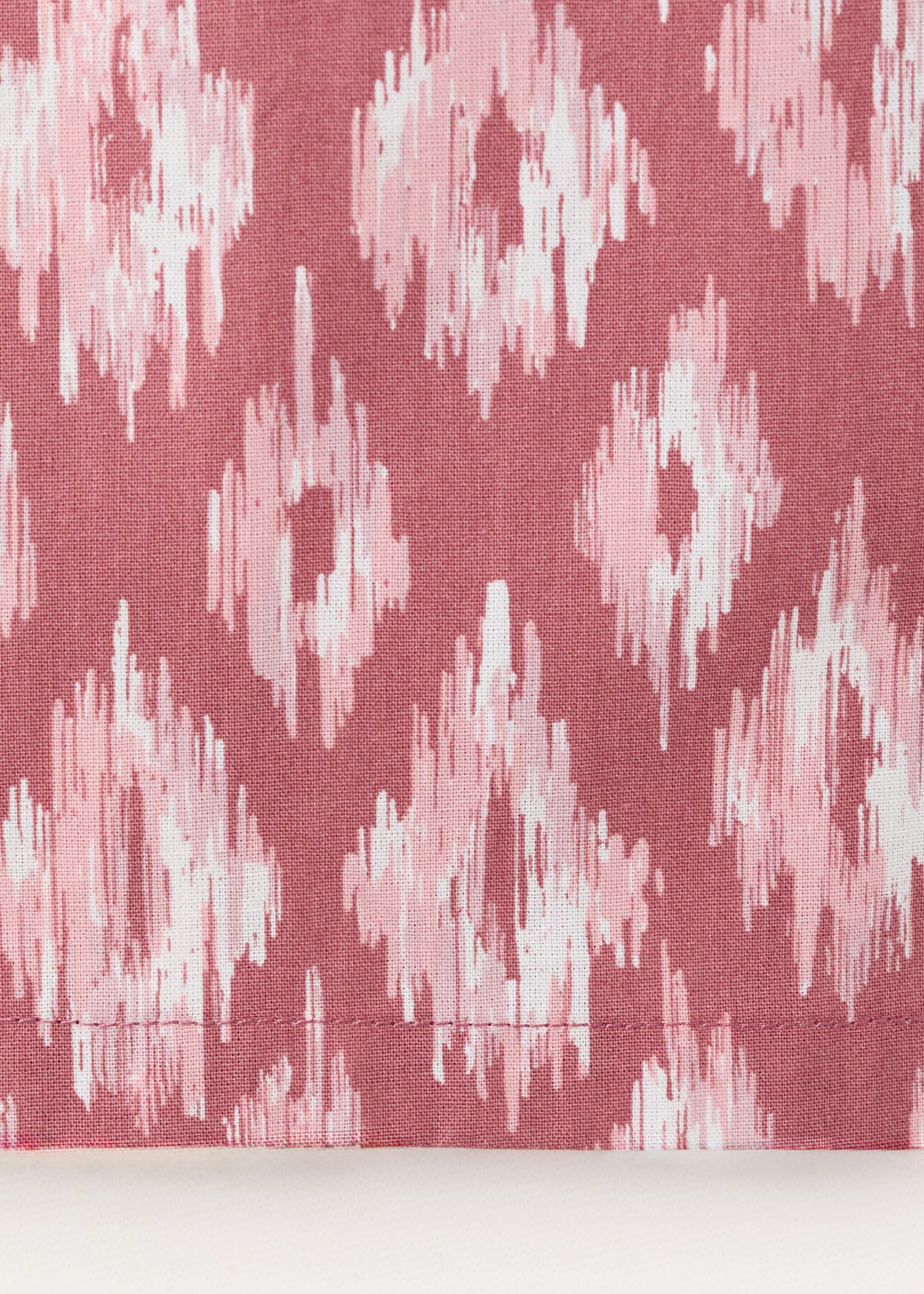 Printed cotton trousers - Details of the article 0, Strawberry. Ref: 27086736-00.