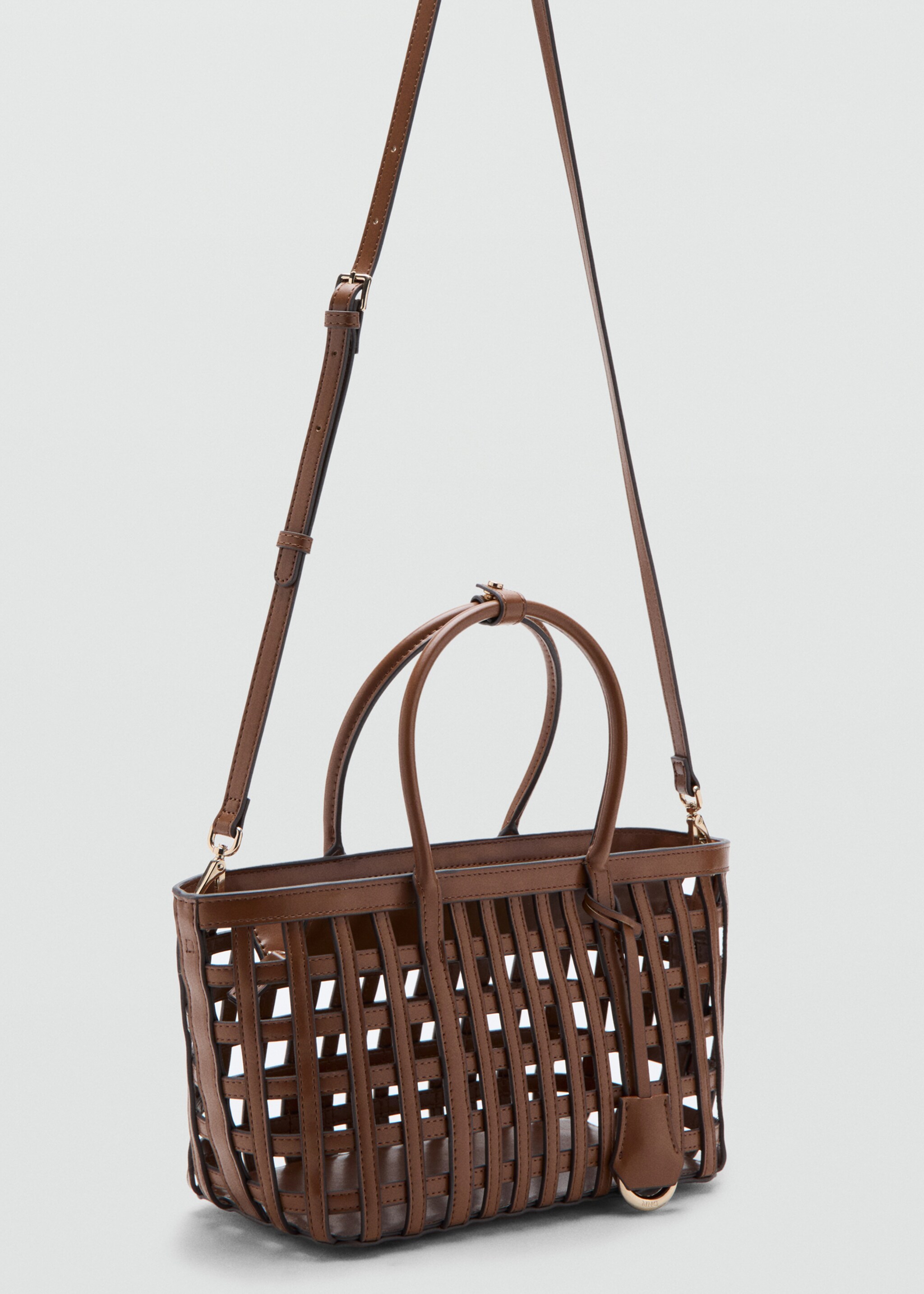 Braided handbag - Medium plane, Leather. Ref: 27086738-00.