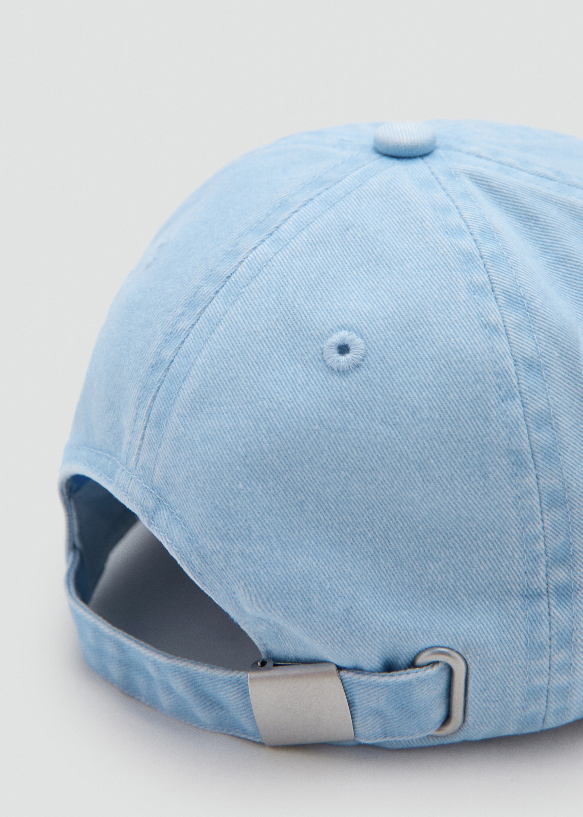 Gorra algodón bordado - Detalle del artículo 2, Azul celeste. Ref: 27086739-00.