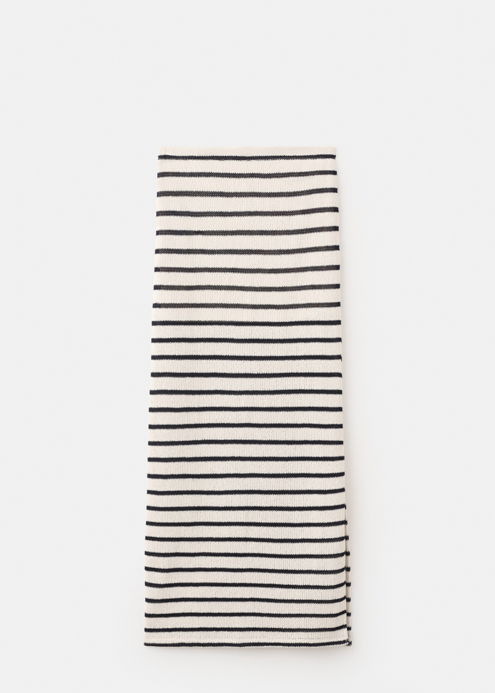 Long striped skirt - Article without model, Navy. Ref: 27086740-00.