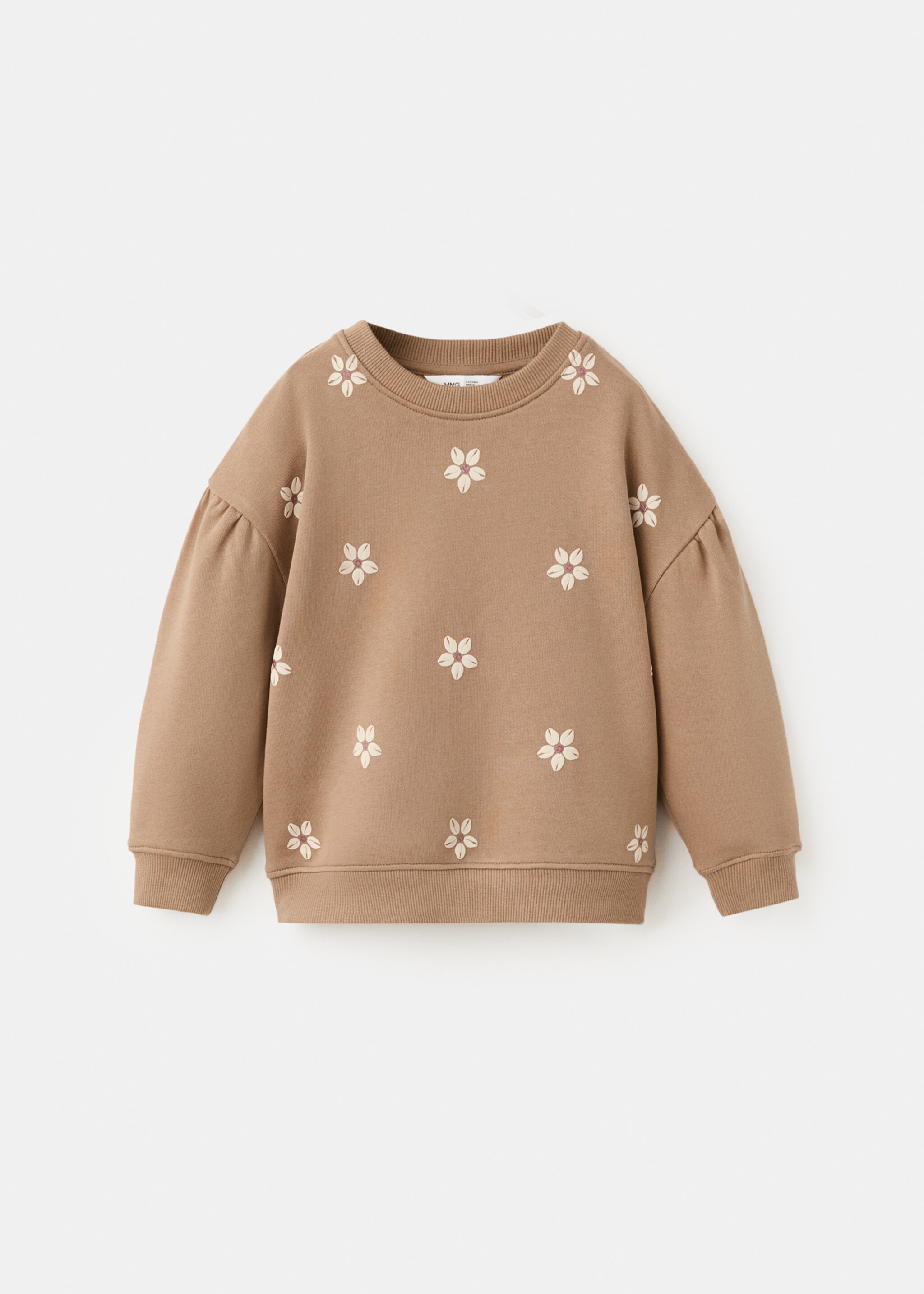 Sudadera algodón estampado floral - Artículo sin modelo, Marrón. Ref: 27086742-00.