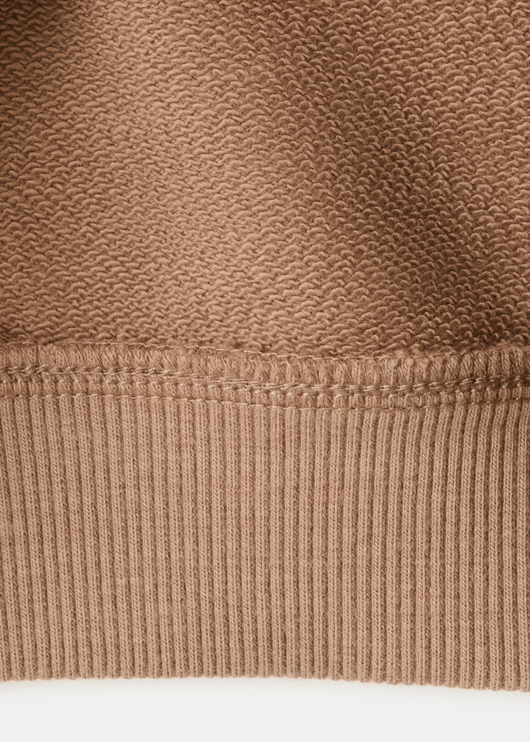 Sudadera algodón estampado floral - Detalle del artículo 0, Marrón. Ref: 27086742-00.