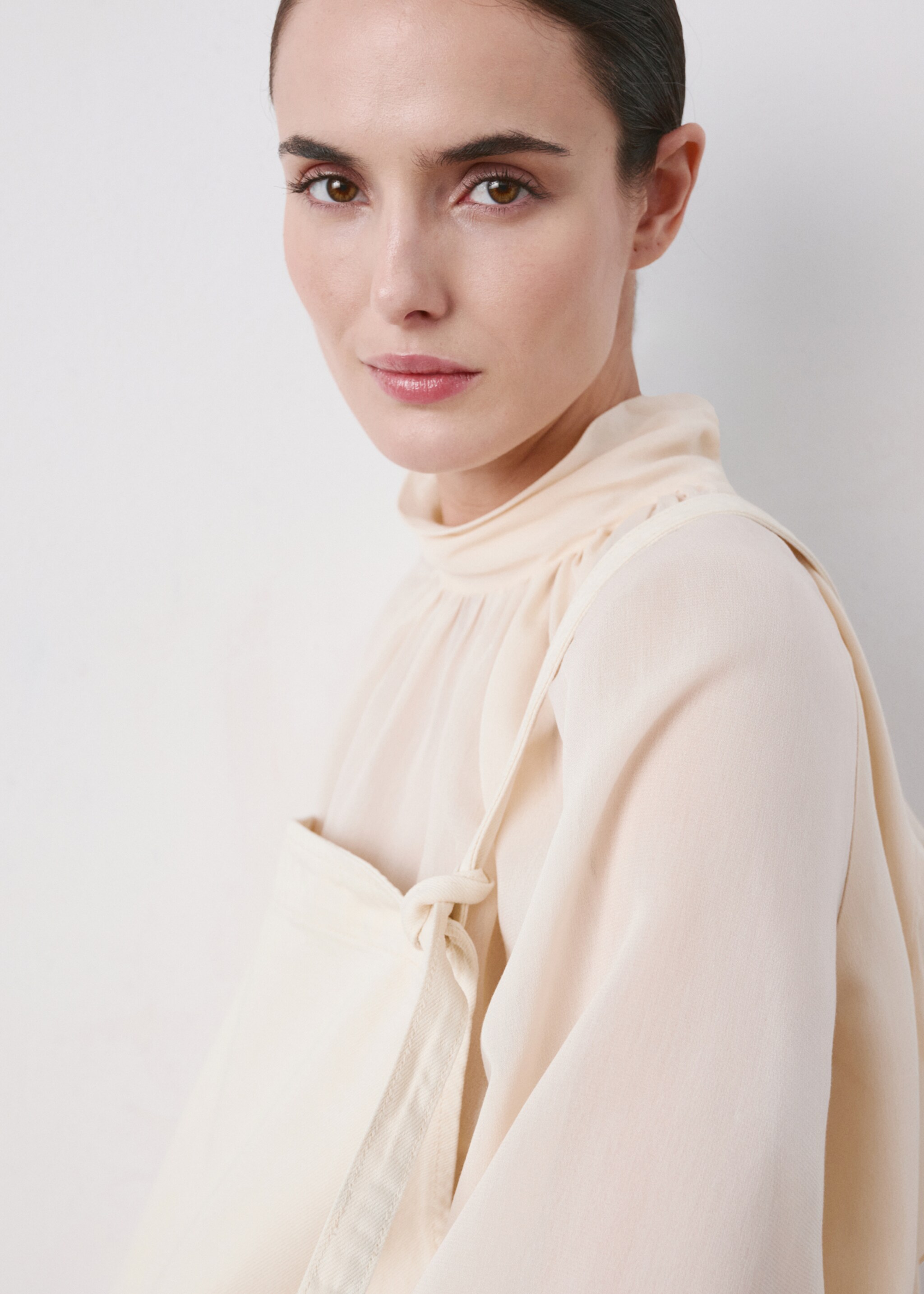 Maternity denim dungarees - Details of the article 1, Off White. Ref: 27086744-00.