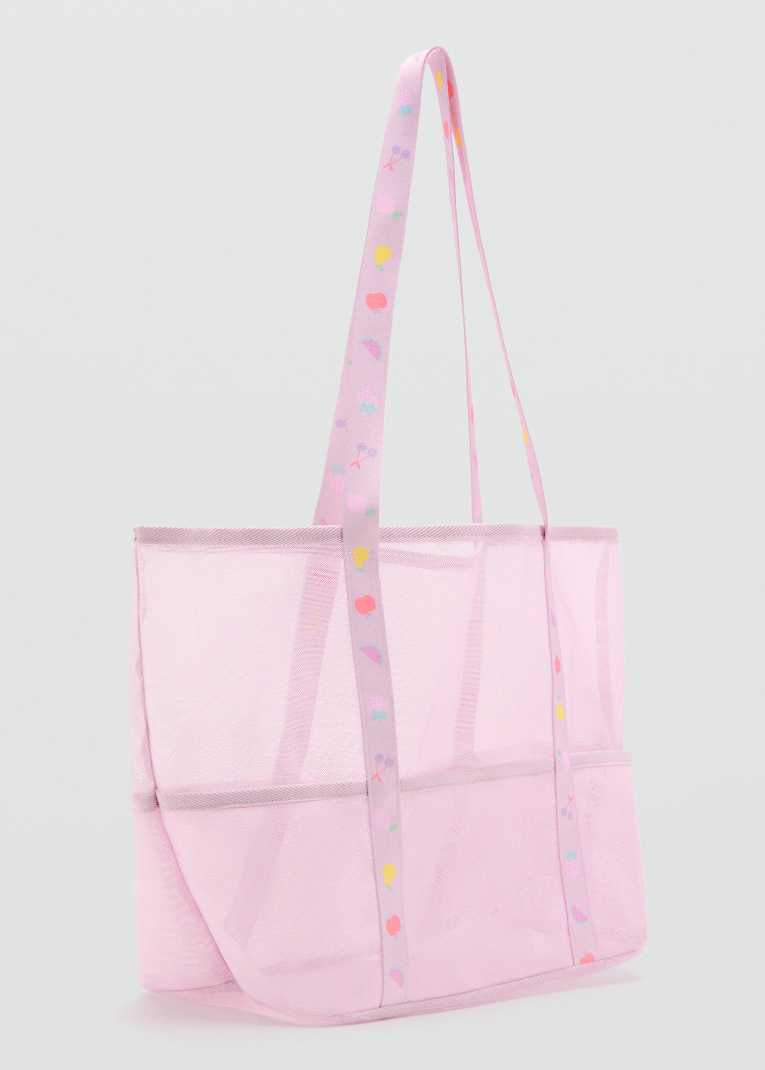Mesh pattern shopper bag - Medium plane