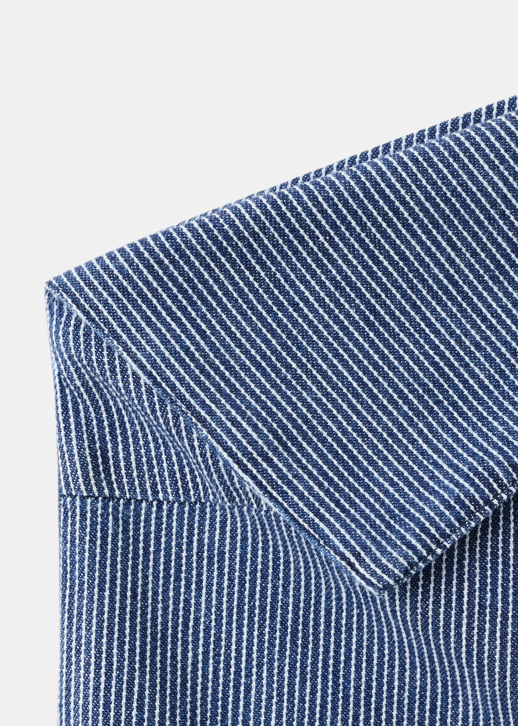 Striped asymmetrical top - Details of the article 0, Dark Blue. Ref: 27087138-00.