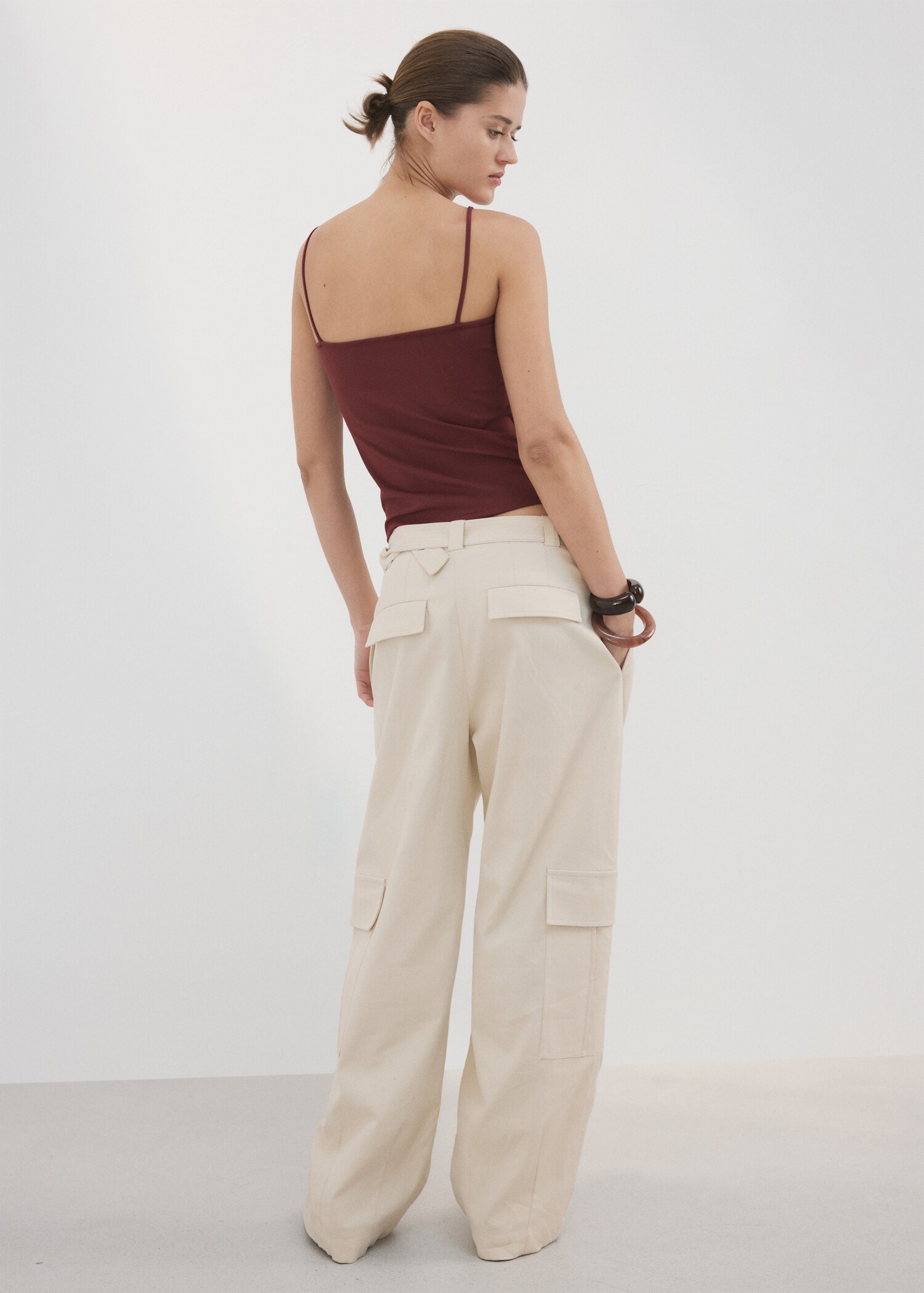 Fitted crop top - Reverse of the article