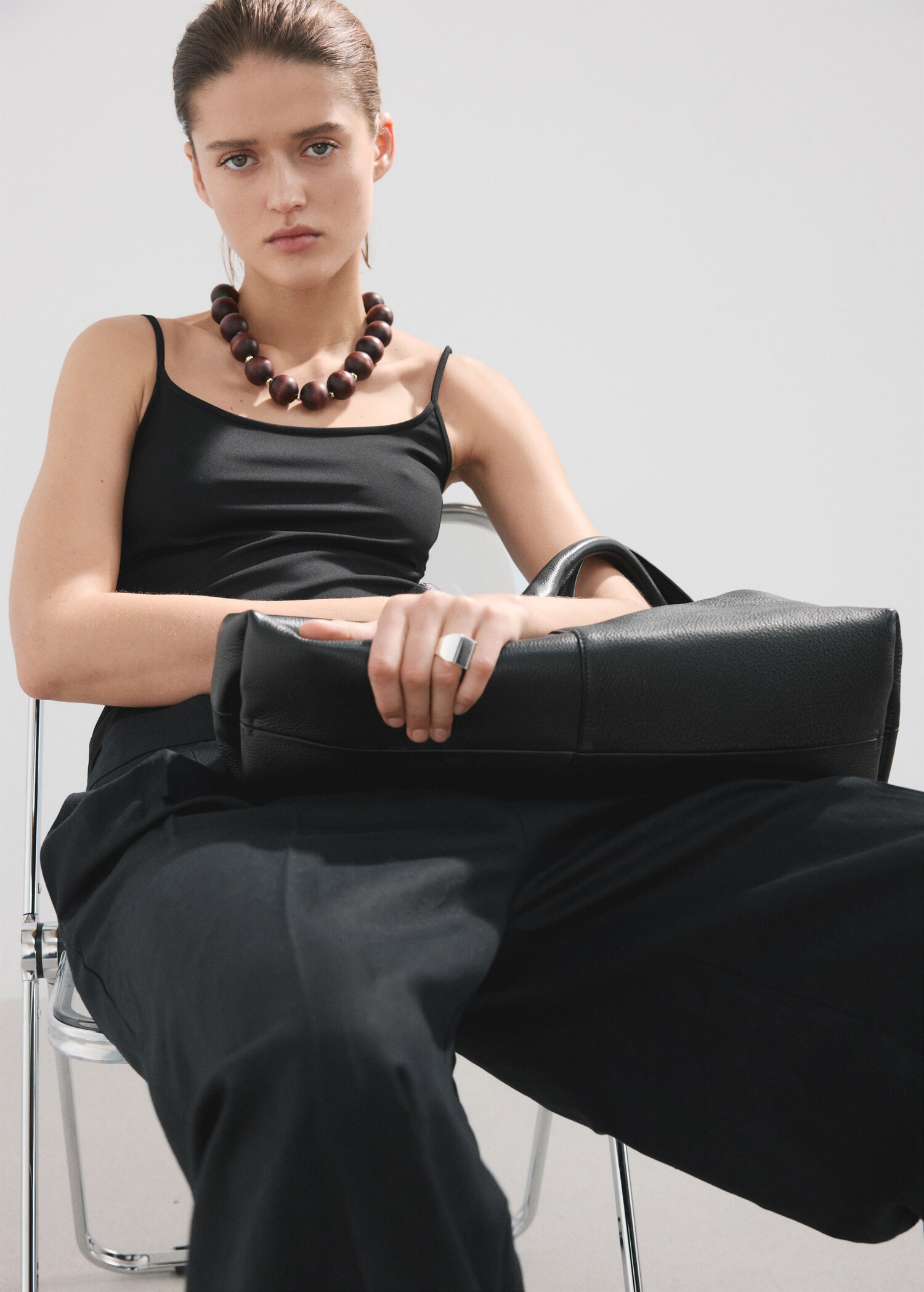 Fitted crop top - Details of the article 2