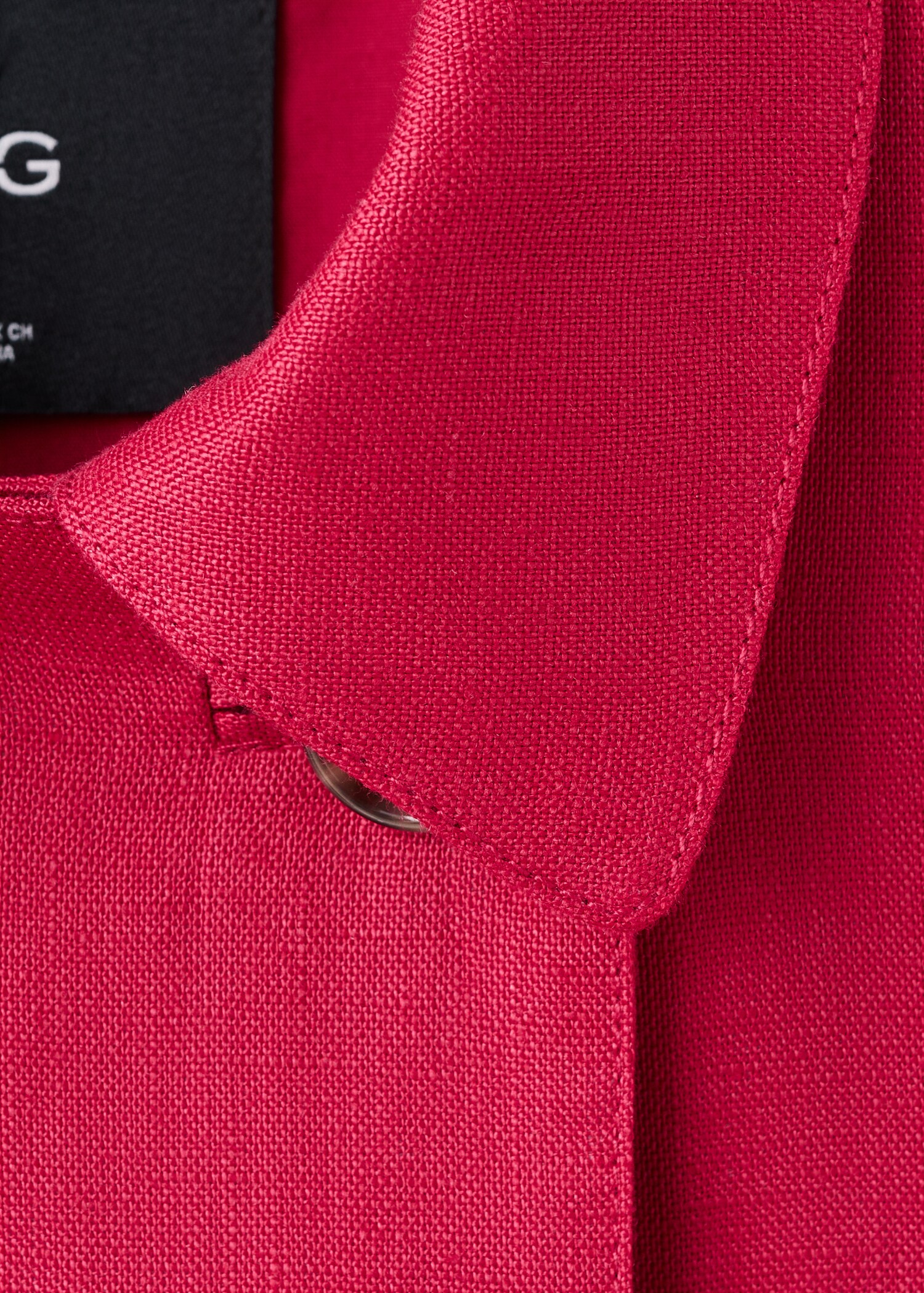 Double-breasted linen jacket - Details of the article 8
