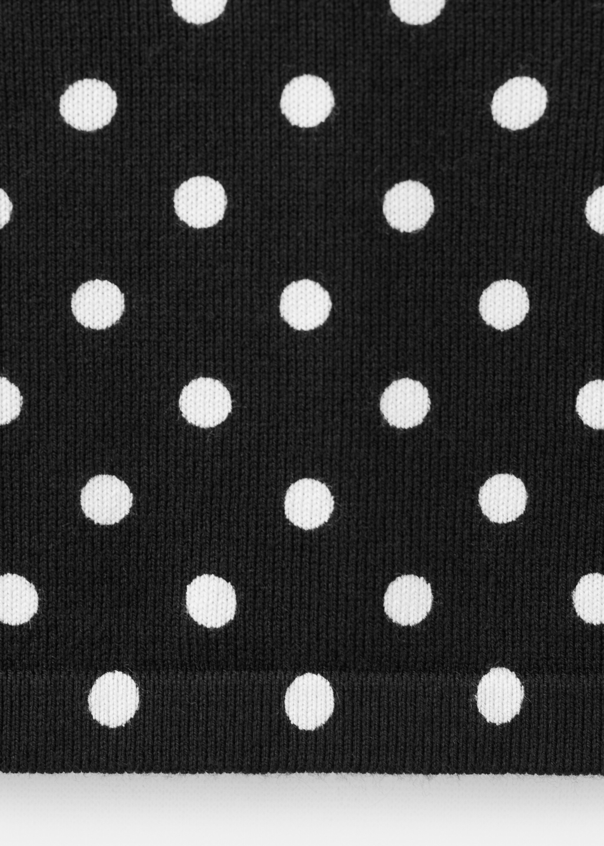 Saia midi às bolas - Pormenor do artigo 8, Preto. Ref: 27087145-00.