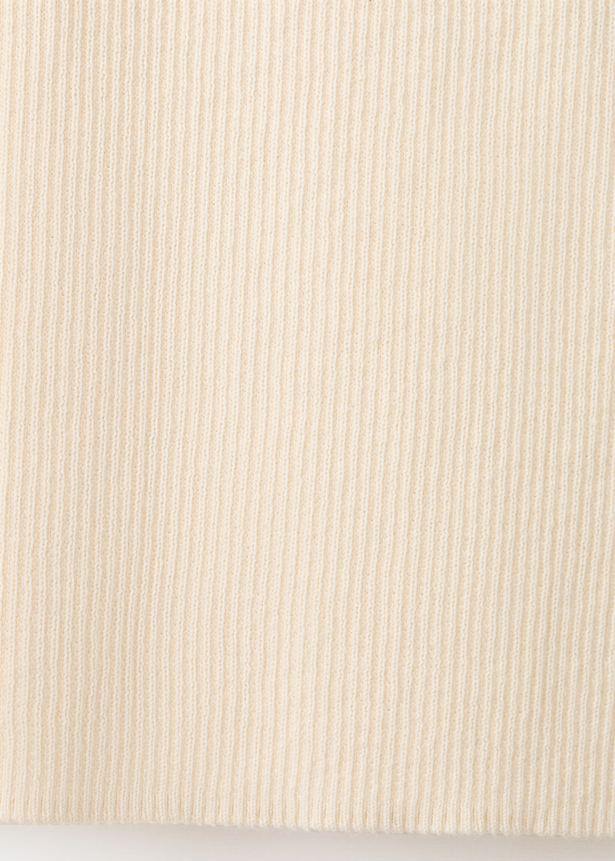 Приталенный топ из тонкого трикотажа - Деталь изделия 0, Экрю. Ref: 27087151-00.