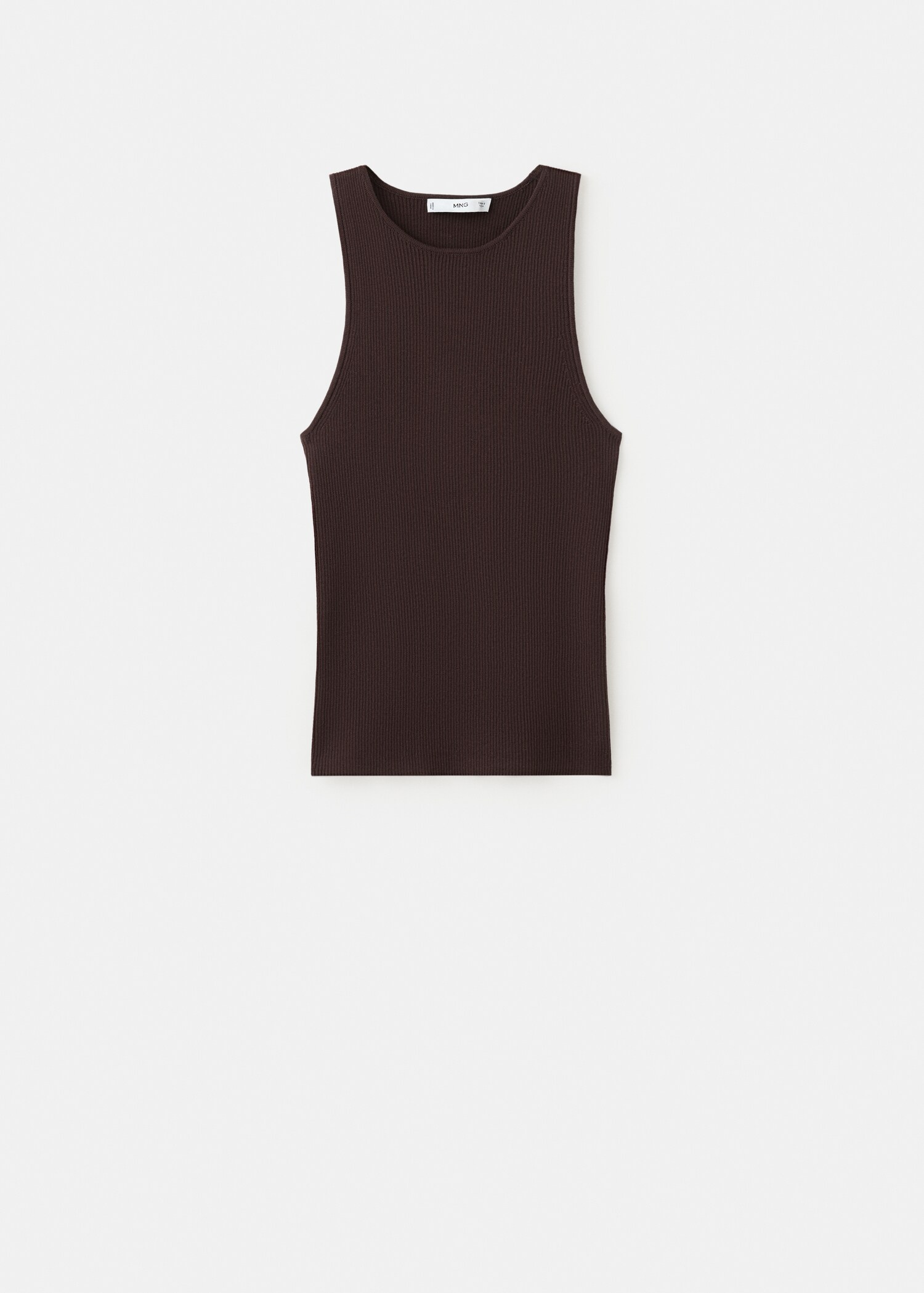 Приталенный топ из тонкого трикотажа - Изделие без модели