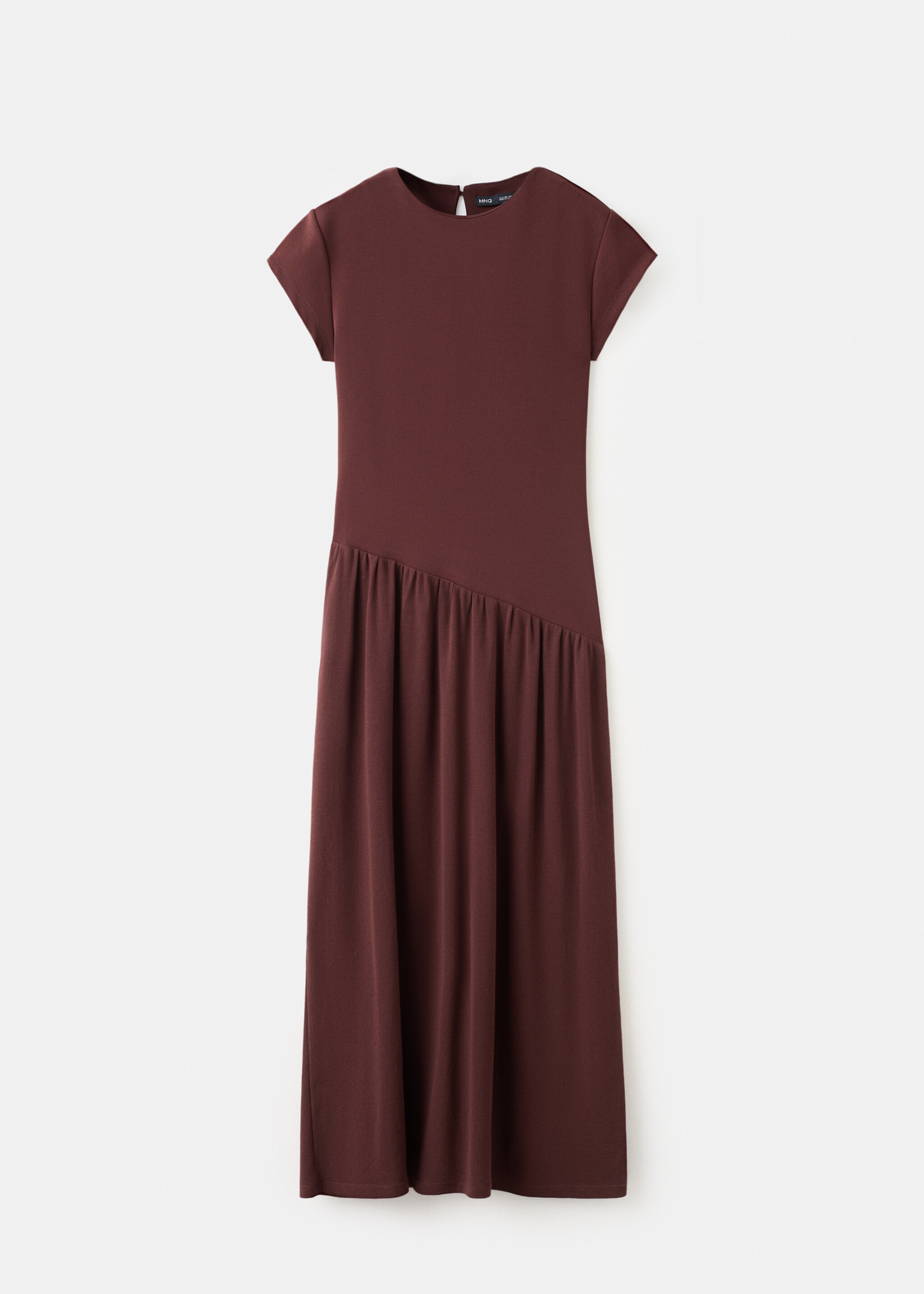 Robe midi asymétrique - Article sans modèle, Bordeaux. Ref: 27087152-00.