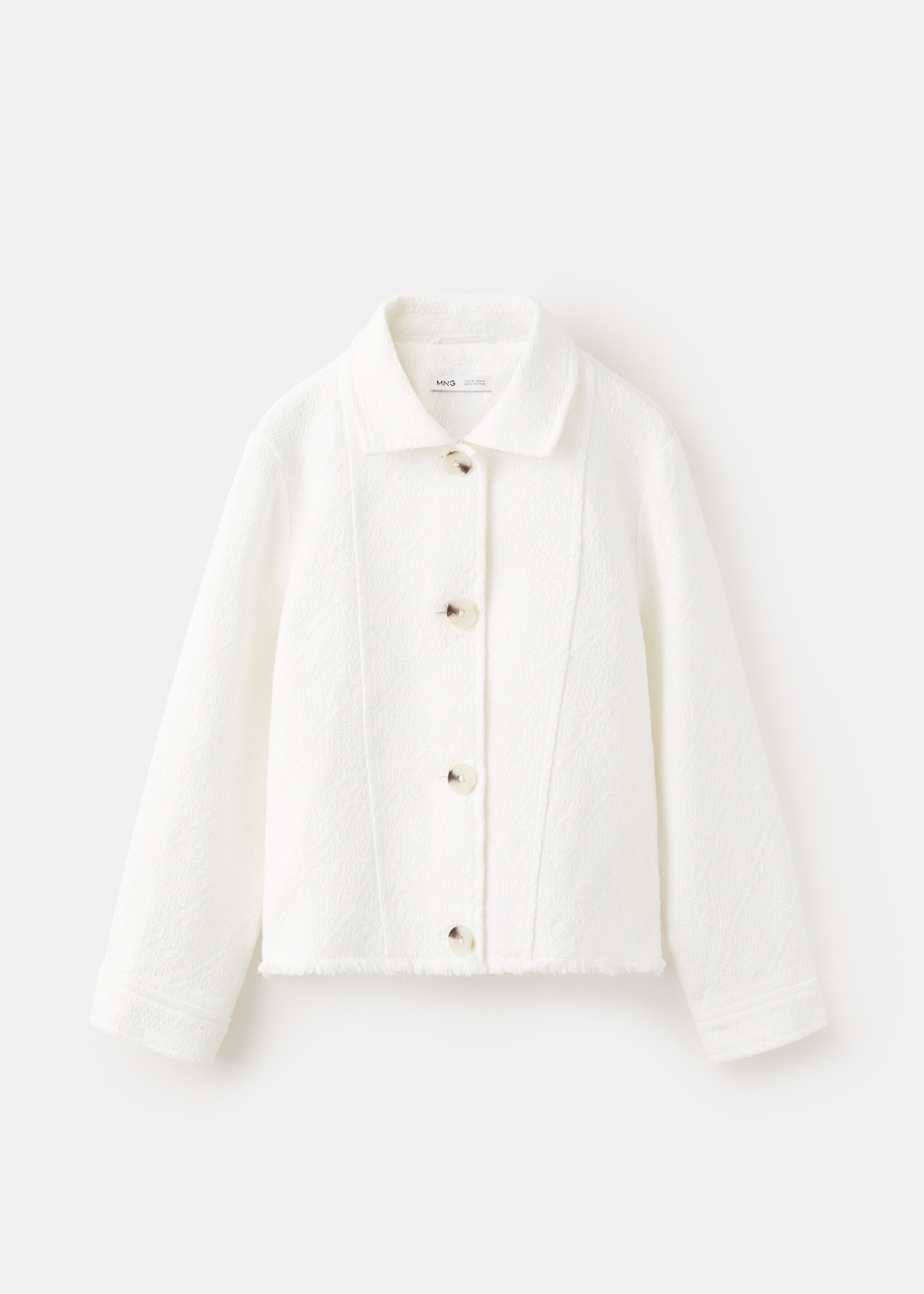 Cotton jacket - Article without model, White. Ref: 27087153-00.