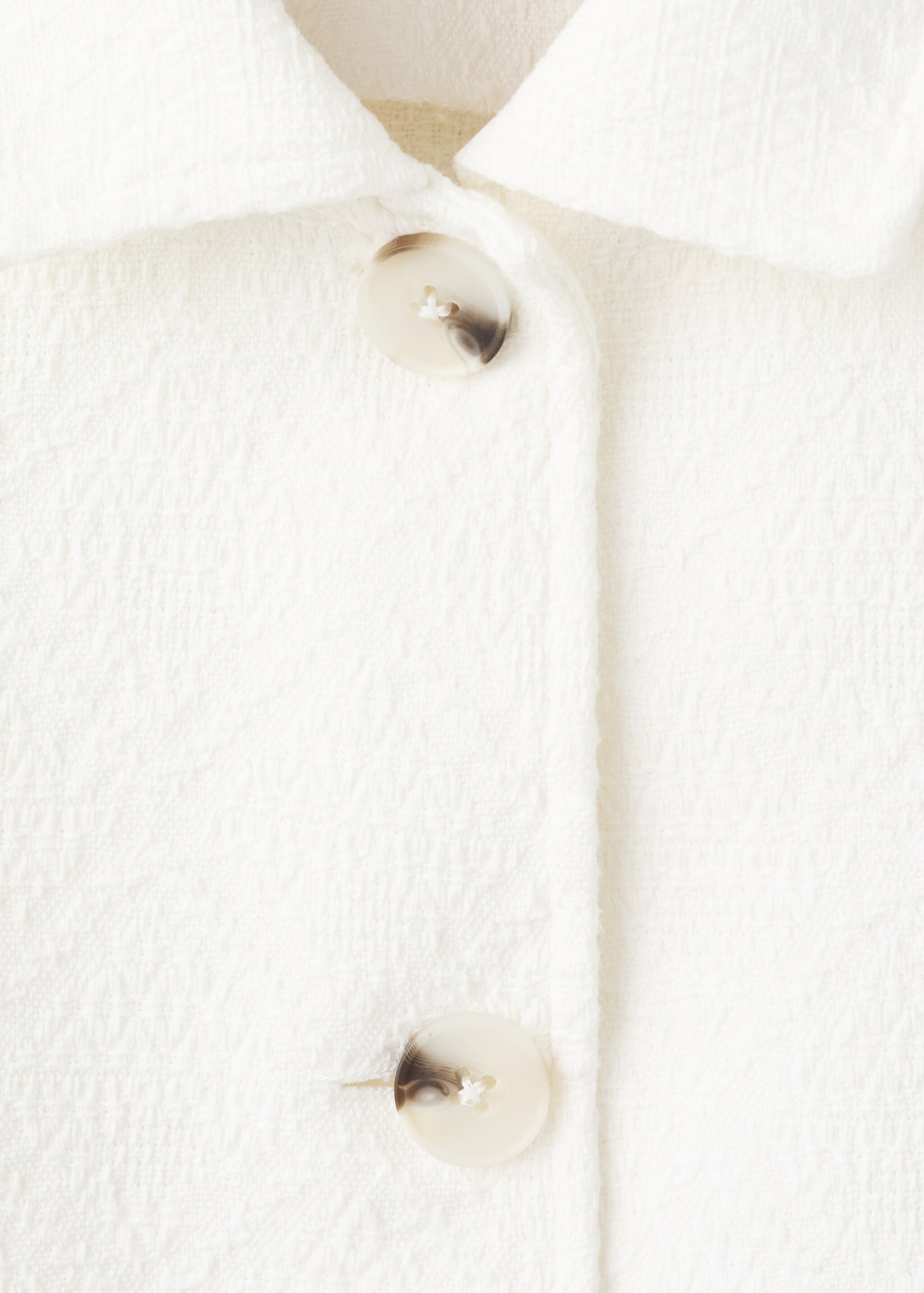 Cotton jacket - Details of the article 0, White. Ref: 27087153-00.