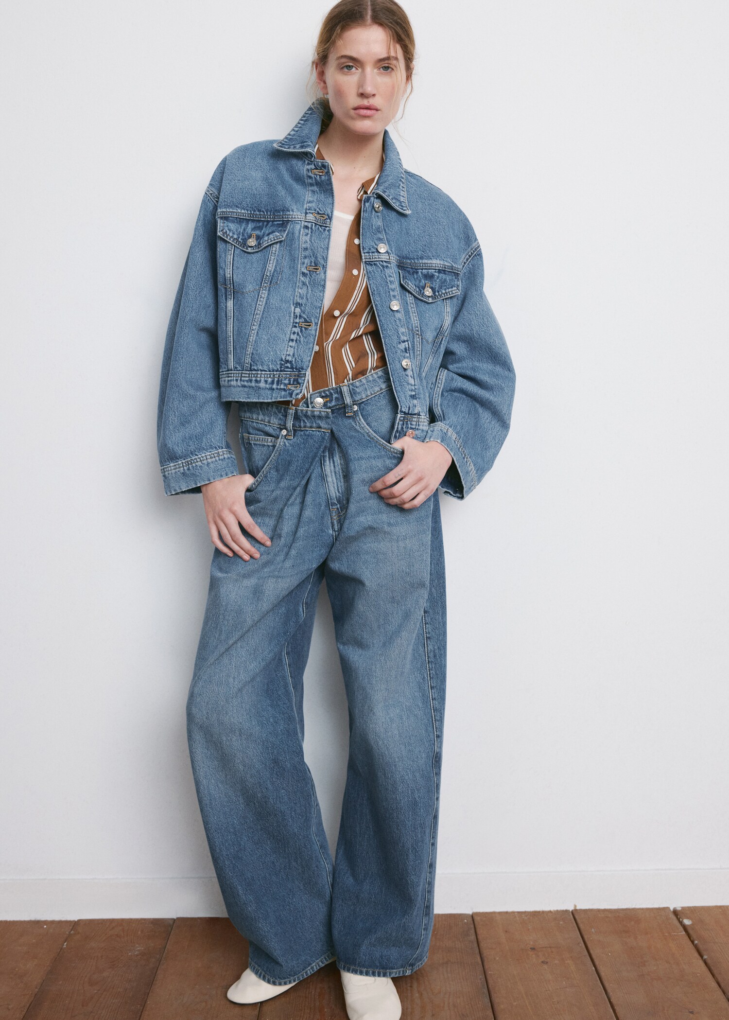 Pockets denim jacket - Medium plane