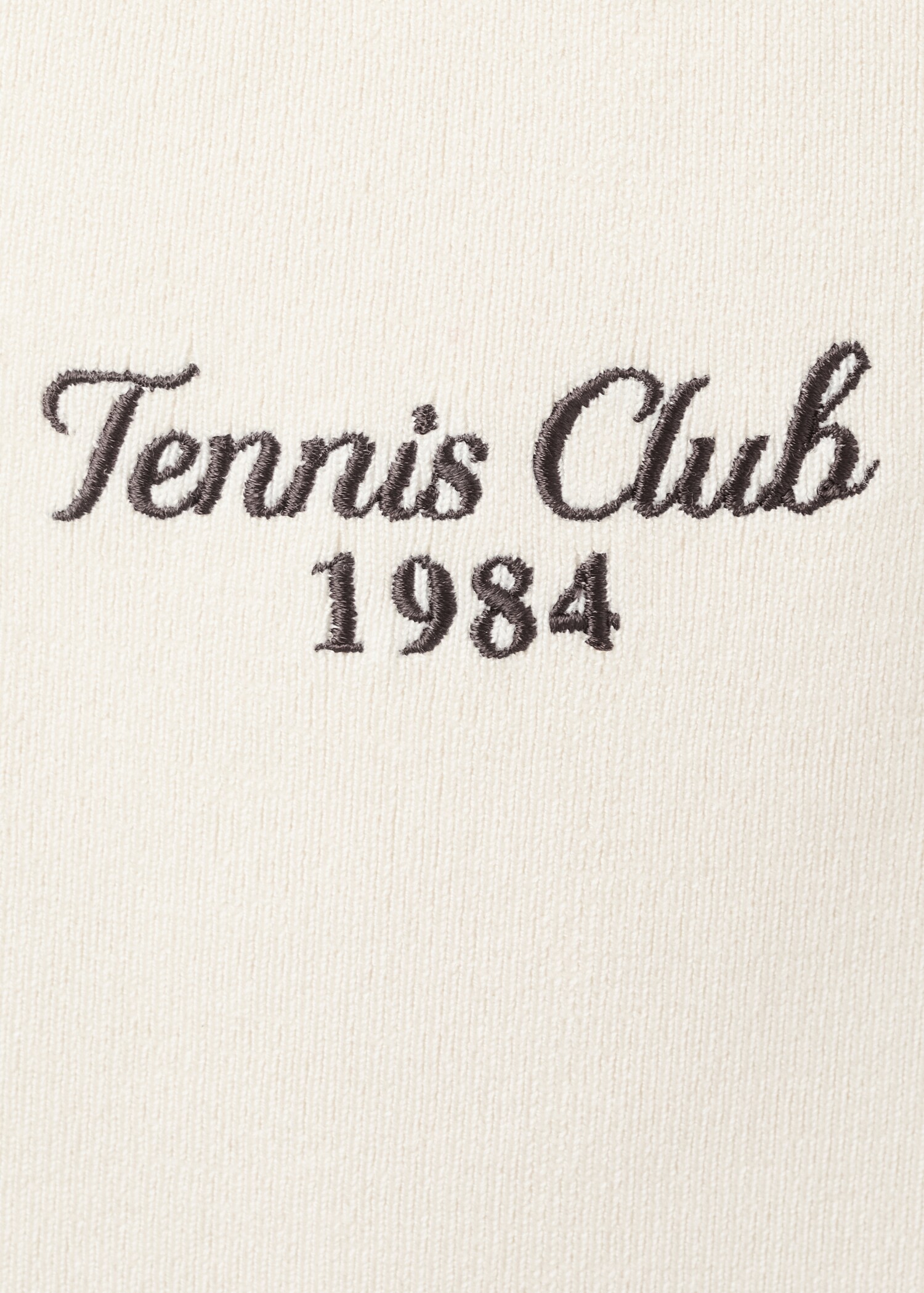 Top with embroidered message and contrasting trim - Details of the article 0