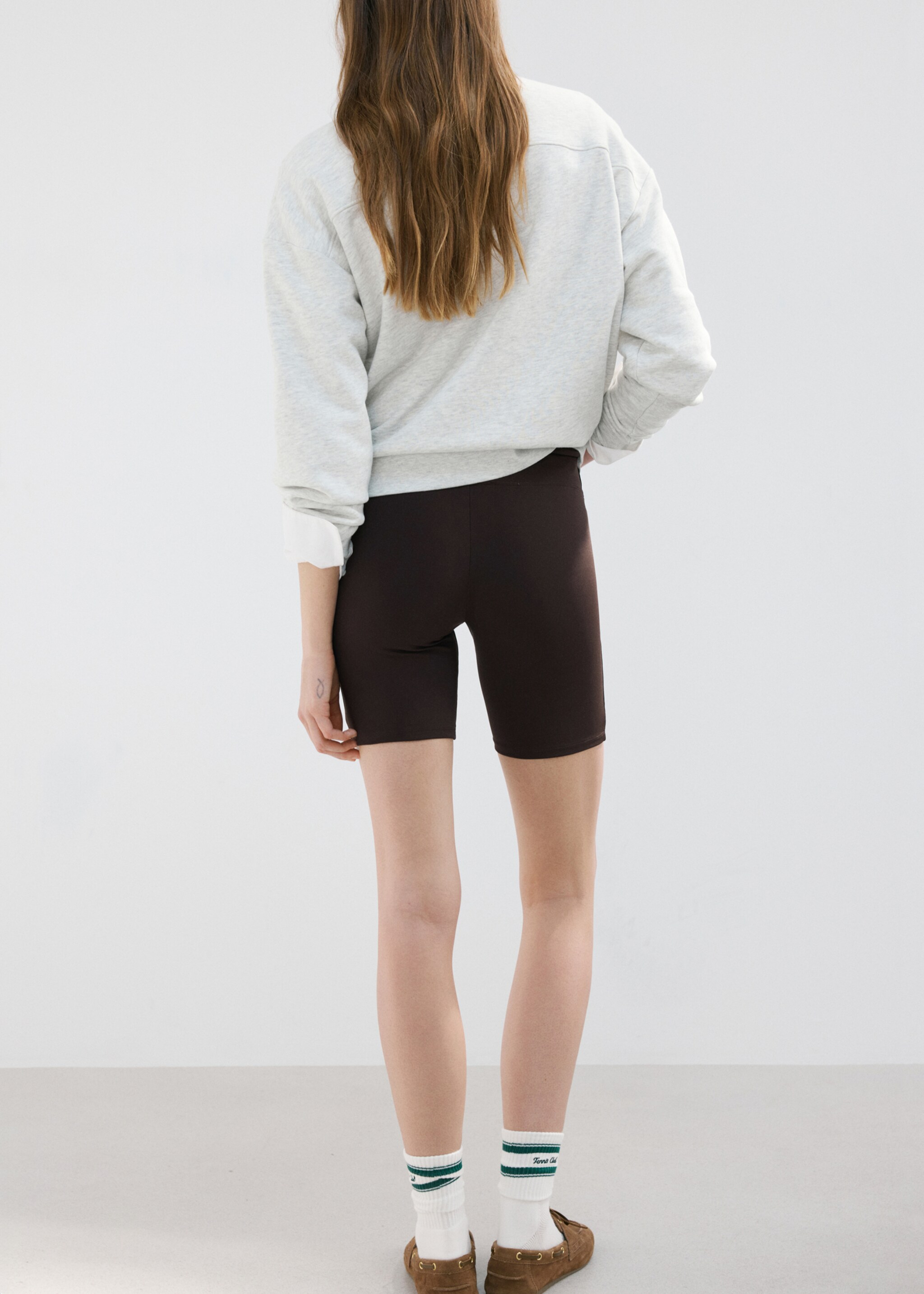 Desenli mesajlı tayt