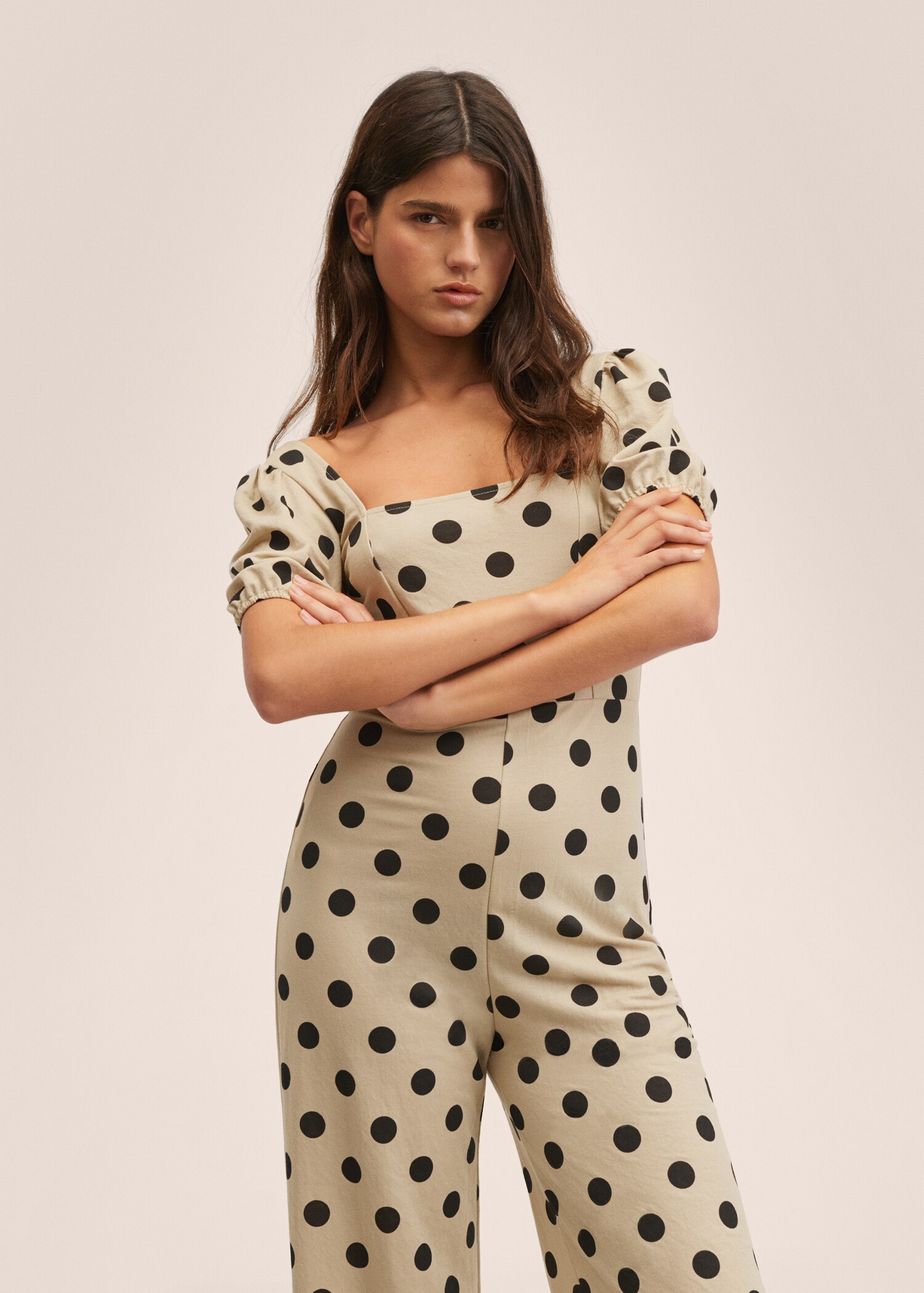 Polka-dot print jumpsuit - Medium plane