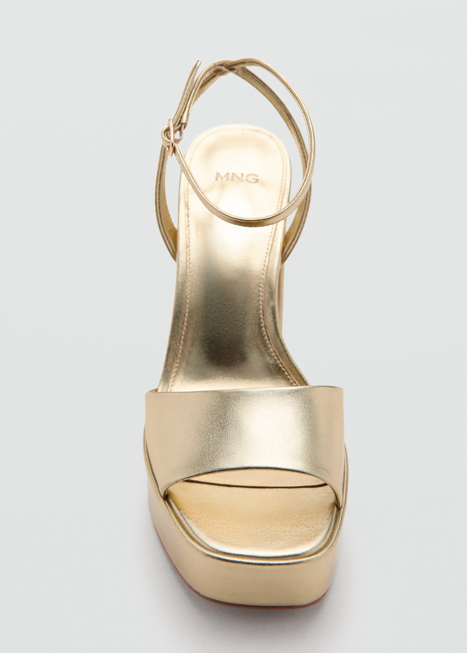 Metallic-effect heeled sandals - Details of the article 3