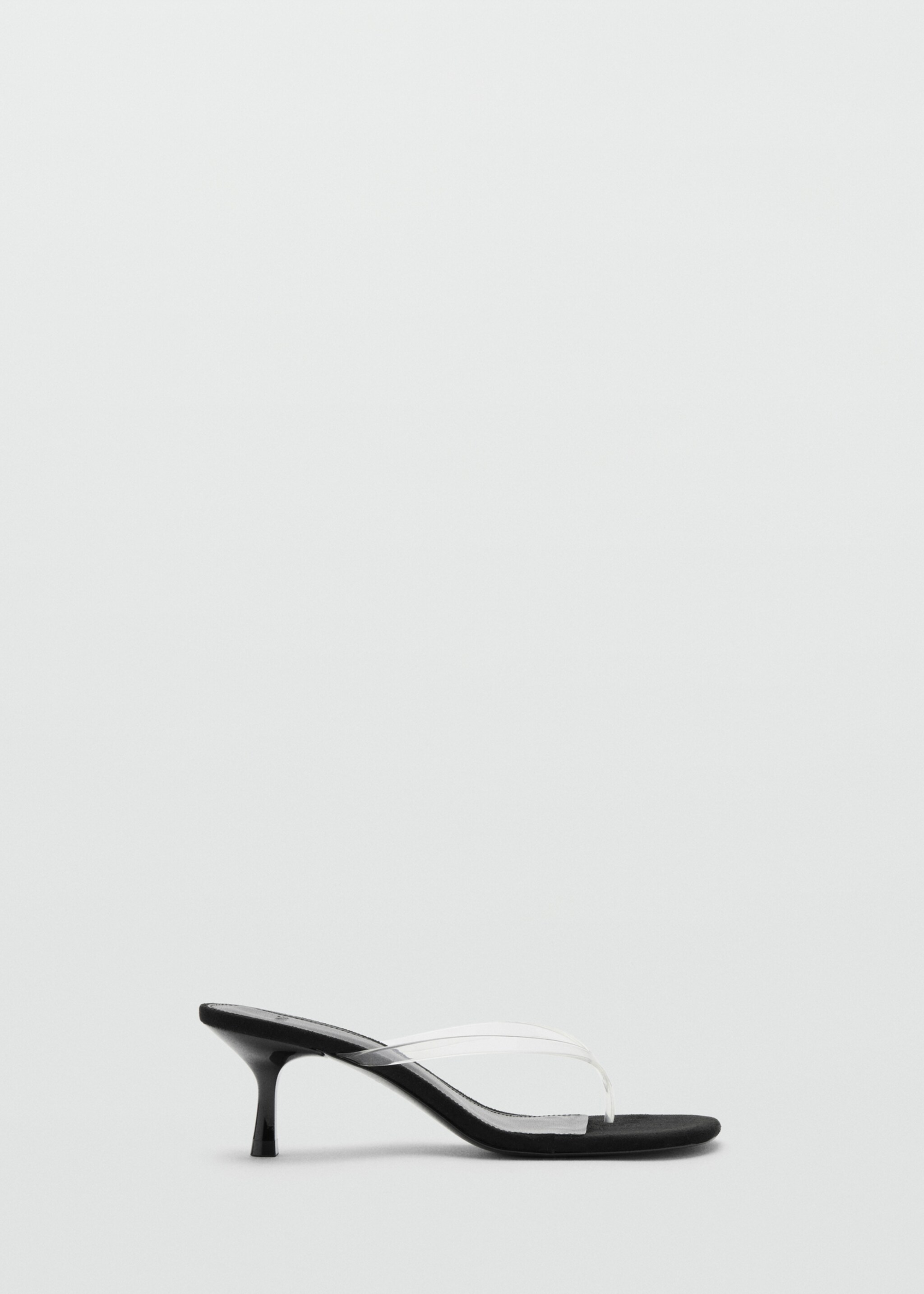 Jelly strap heeled sandal - Article without model, Black. Ref: 27087777-00.