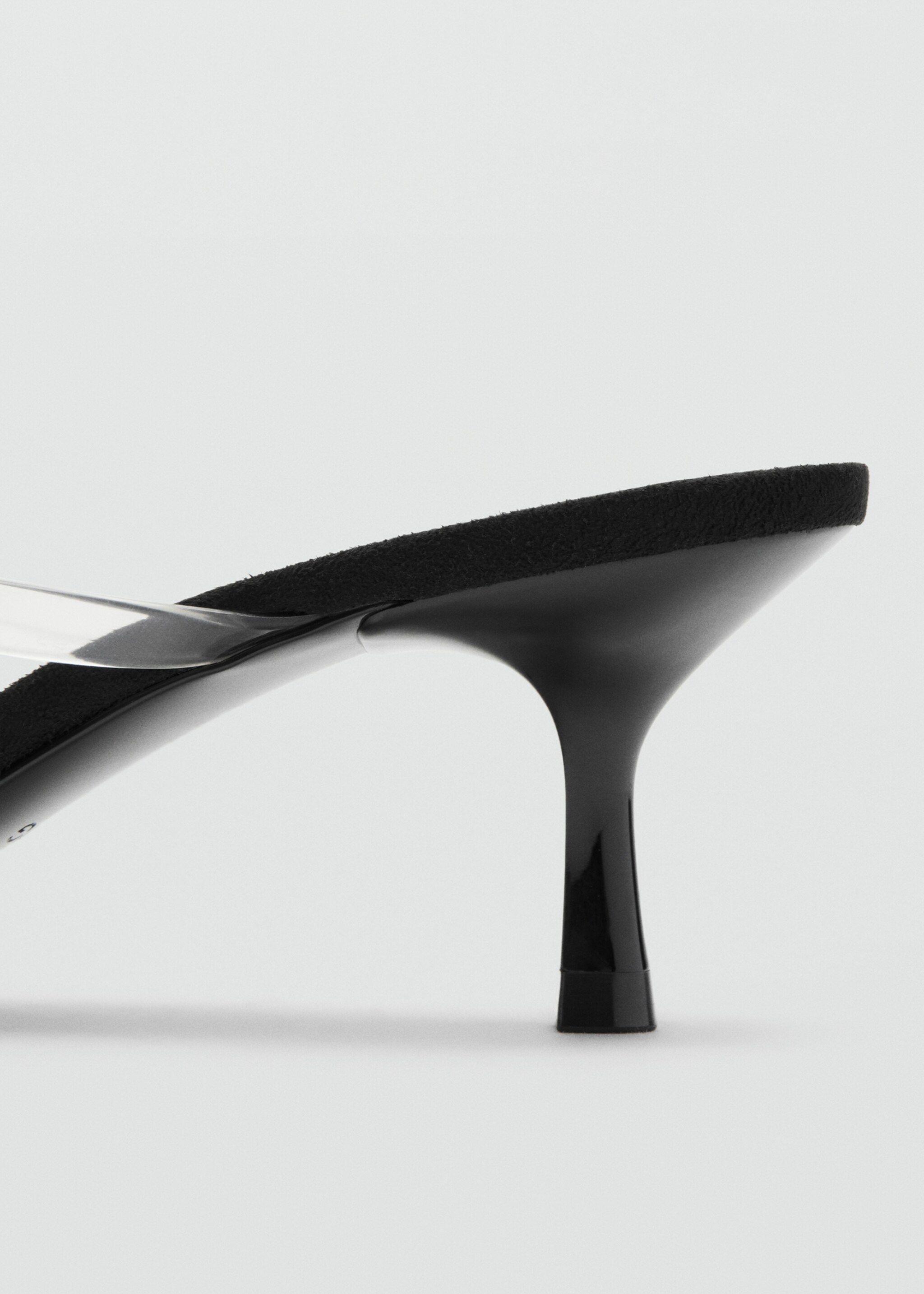 Jelly strap heeled sandal - Details of the article 1, Black. Ref: 27087777-00.