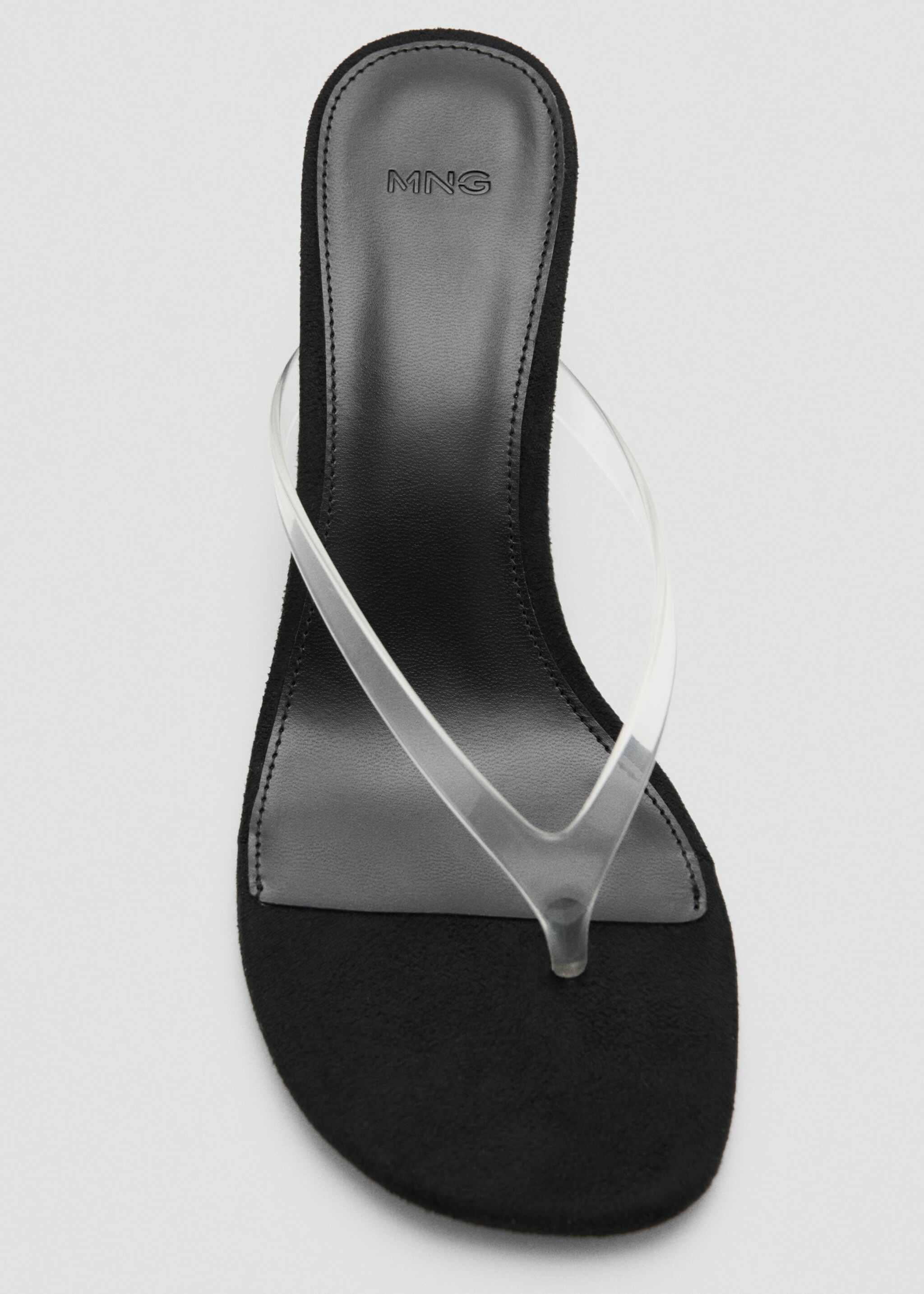 Jelly strap heeled sandal - Details of the article 3, Black. Ref: 27087777-00.