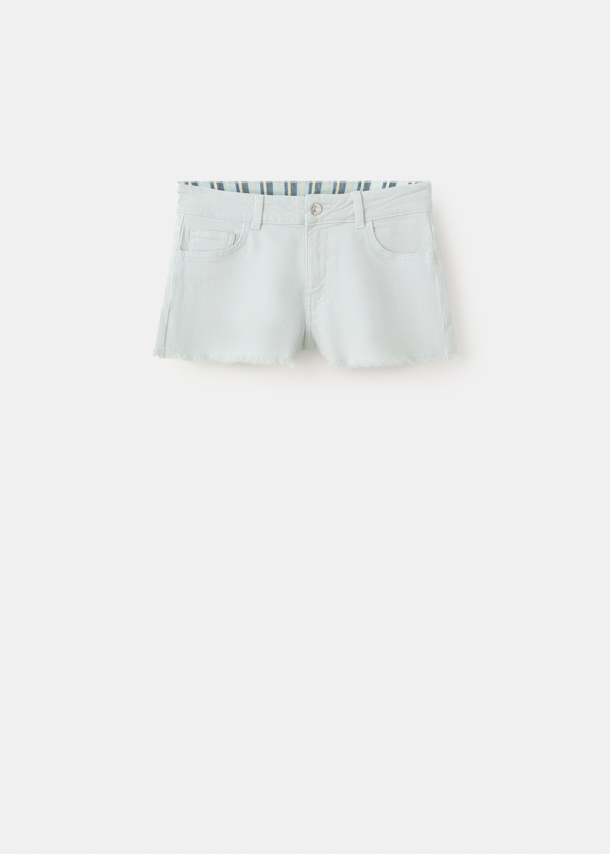 Reversible-waist mini shorts - Article without model, Blue. Ref: 27087778-00.
