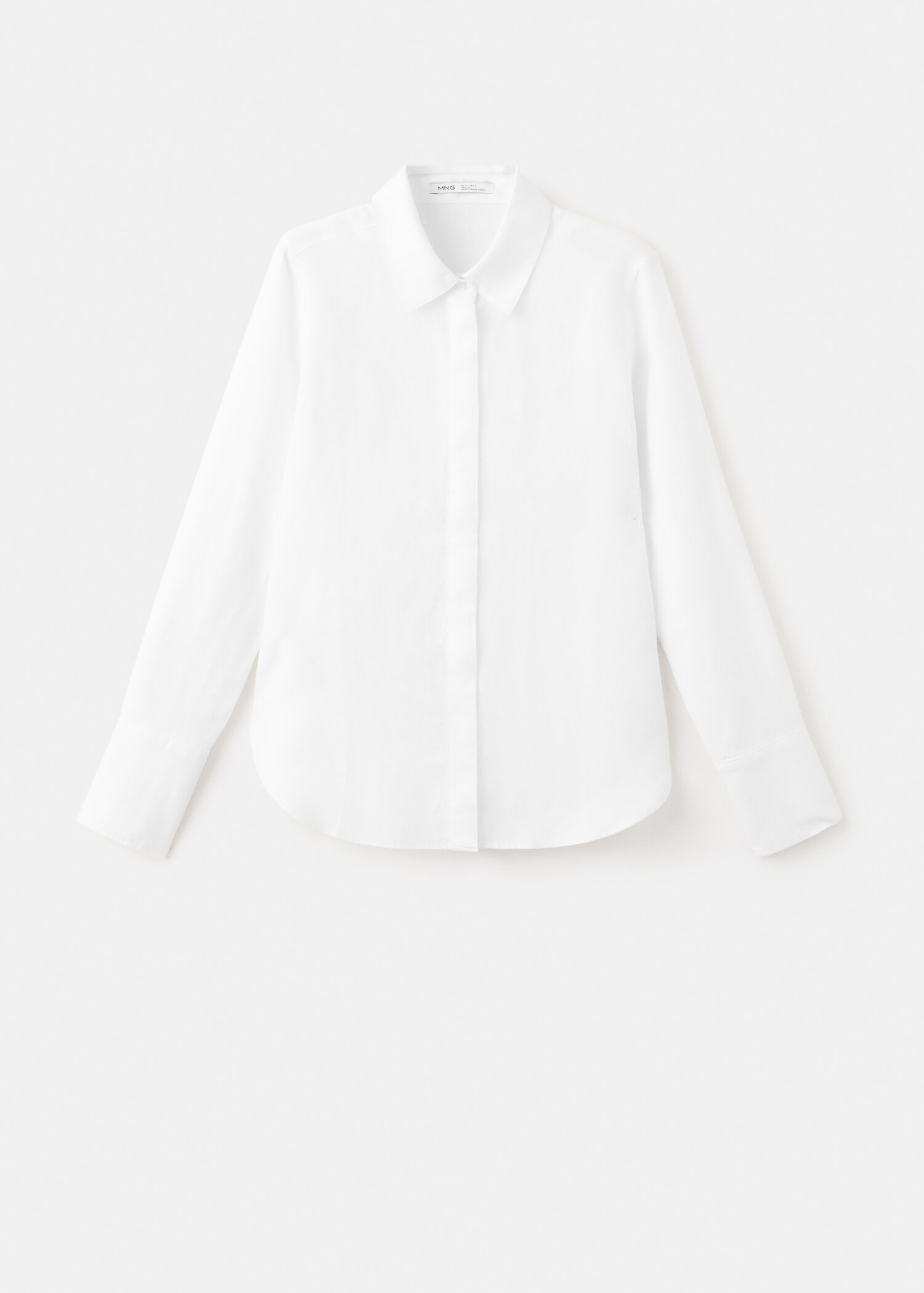 قميص كتان مستقيم - منتج دون نموذج