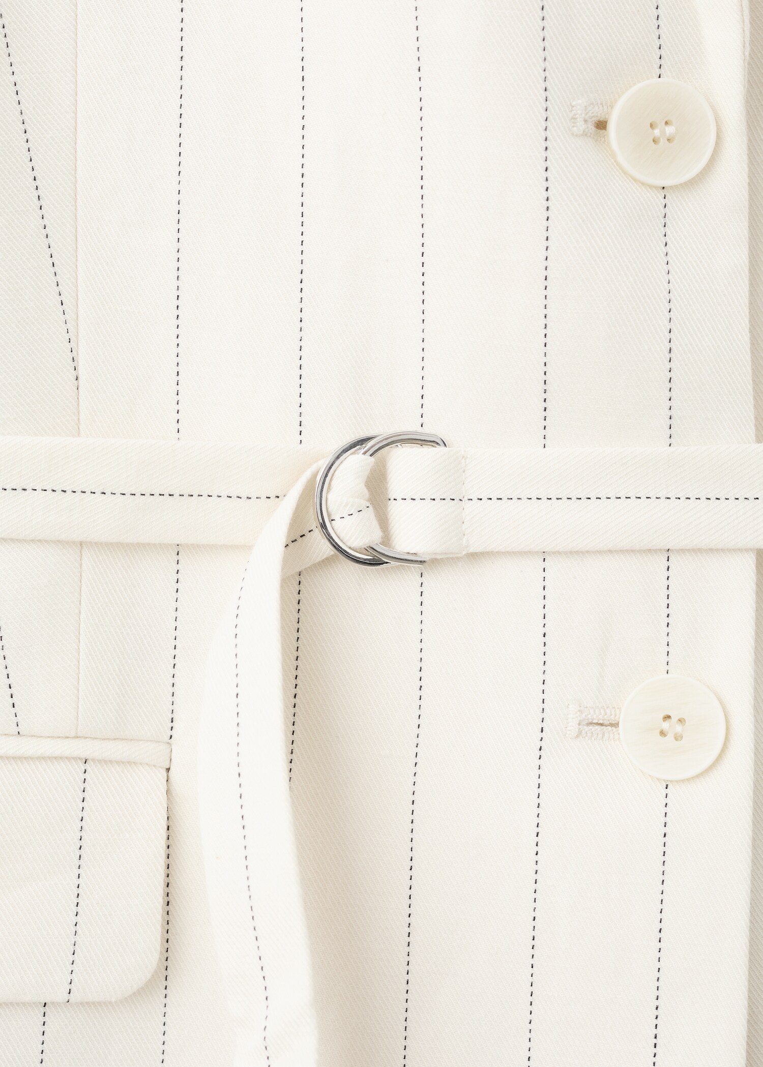 Linen suit jacket with belt - Details of the article 8