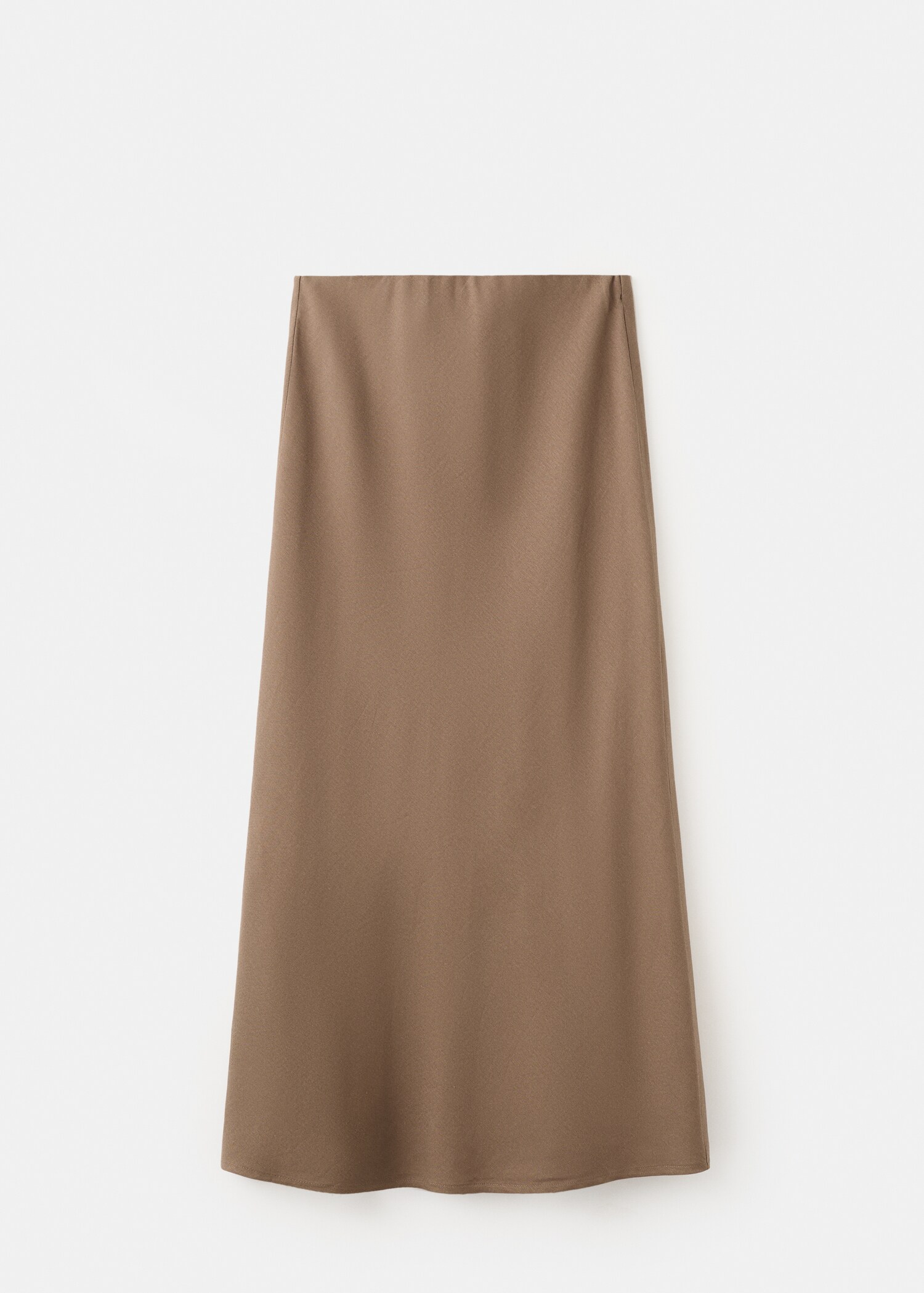 Linen-blend straight skirt - Article without model