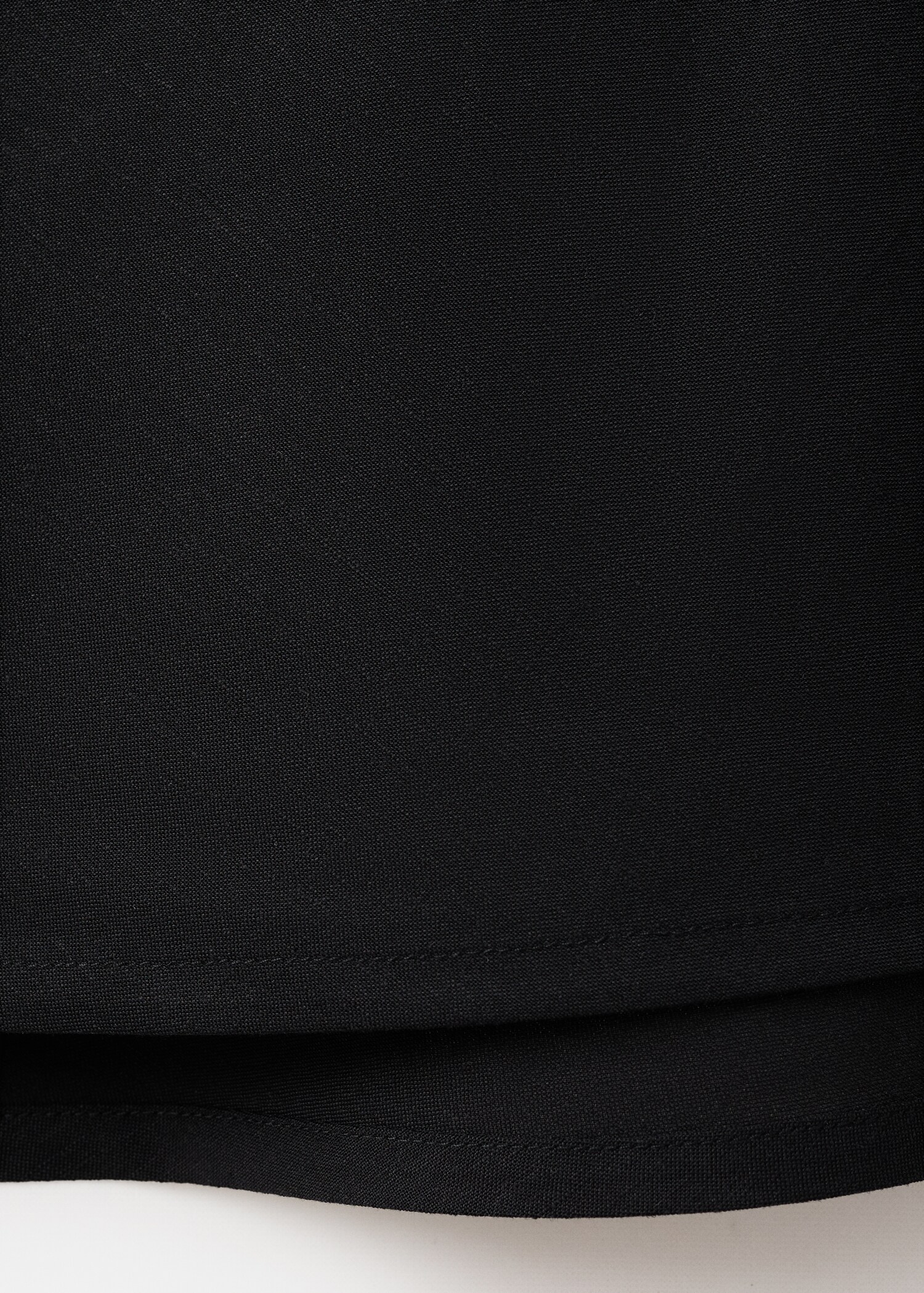 Linen-blend straight skirt - Details of the article 0