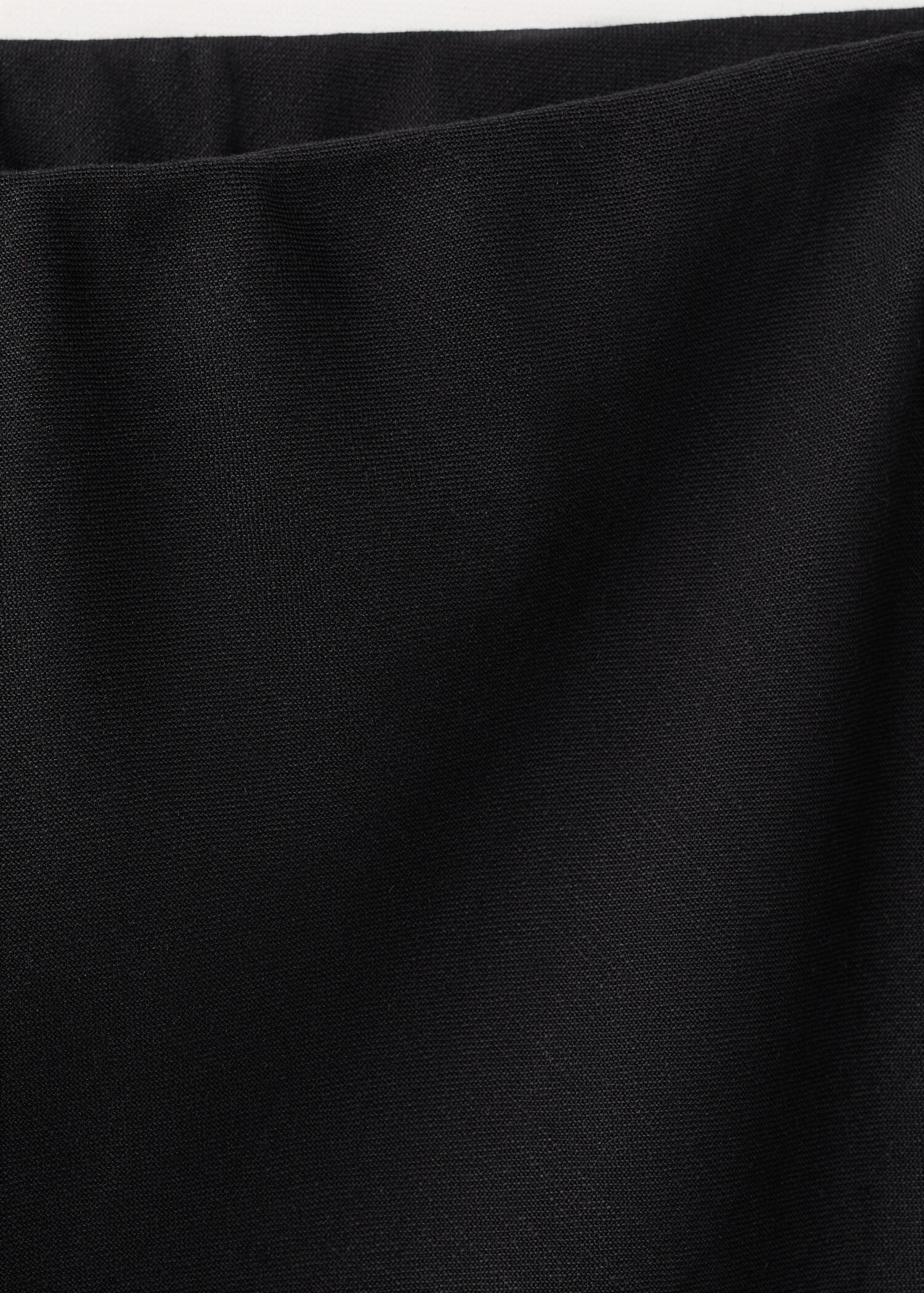 Linen-blend straight skirt - Details of the article 8