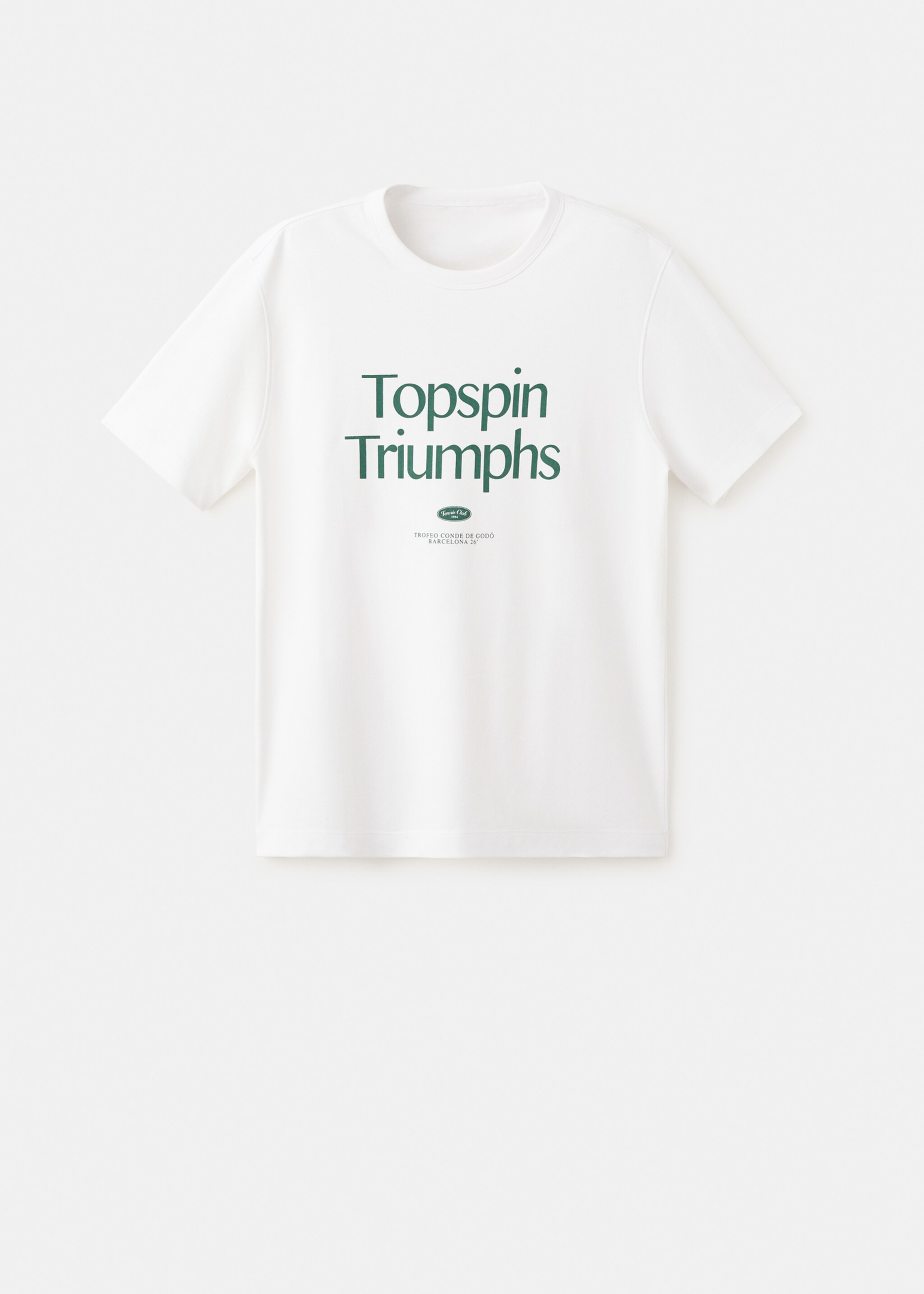 100% cotton printed t-shirt - Article without model, White. Ref: 27087791-00.