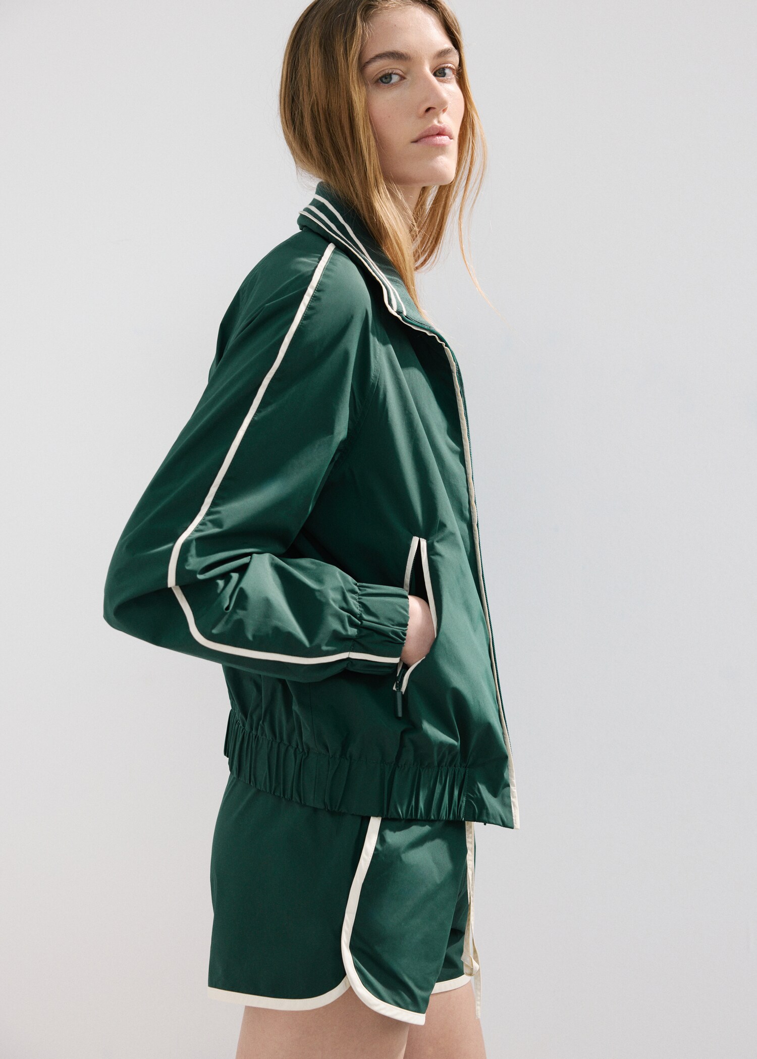 Contrast striped jacket - Medium plane