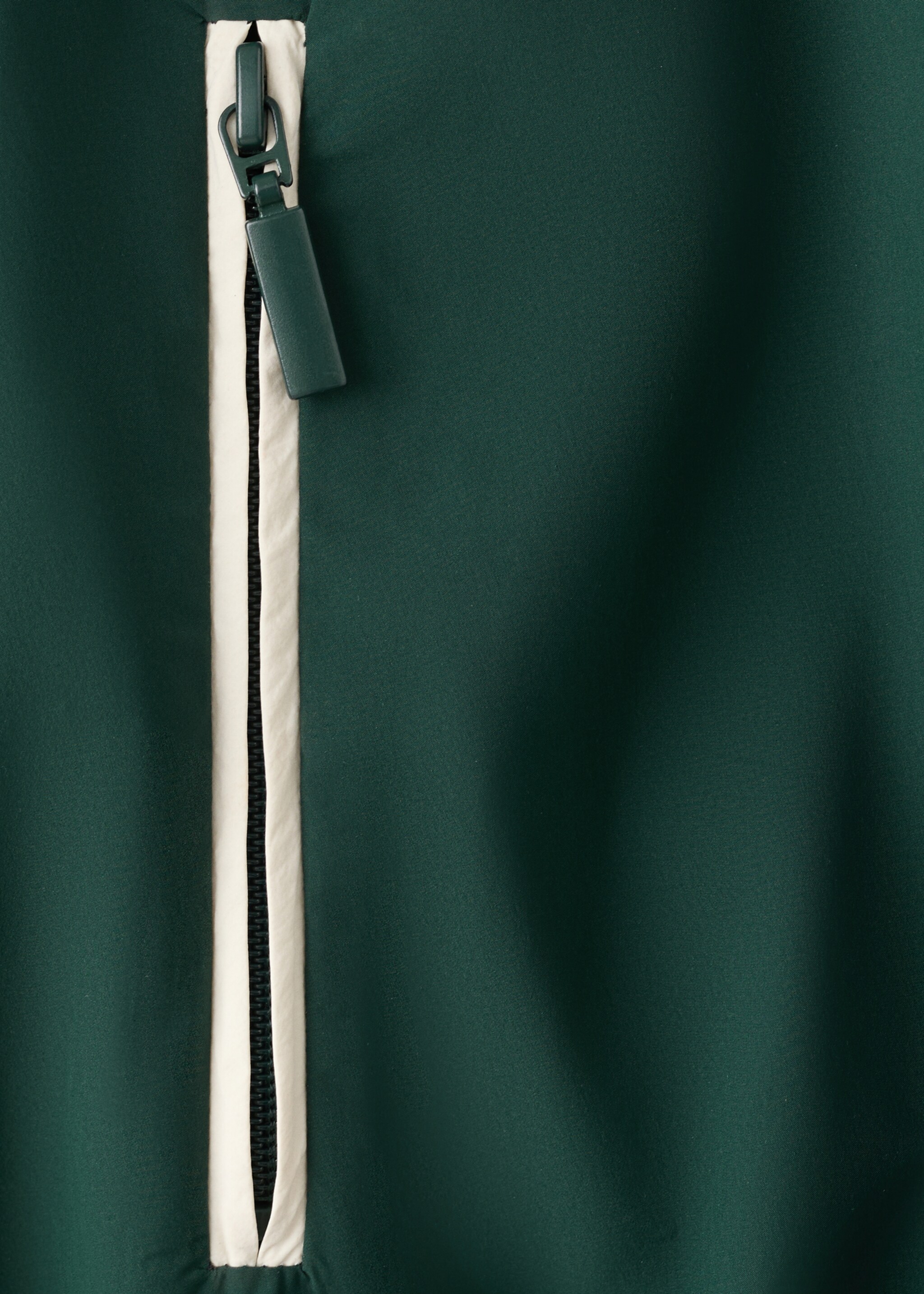 Contrast striped jacket - Details of the article 8, Green. Ref: 27087793-00.