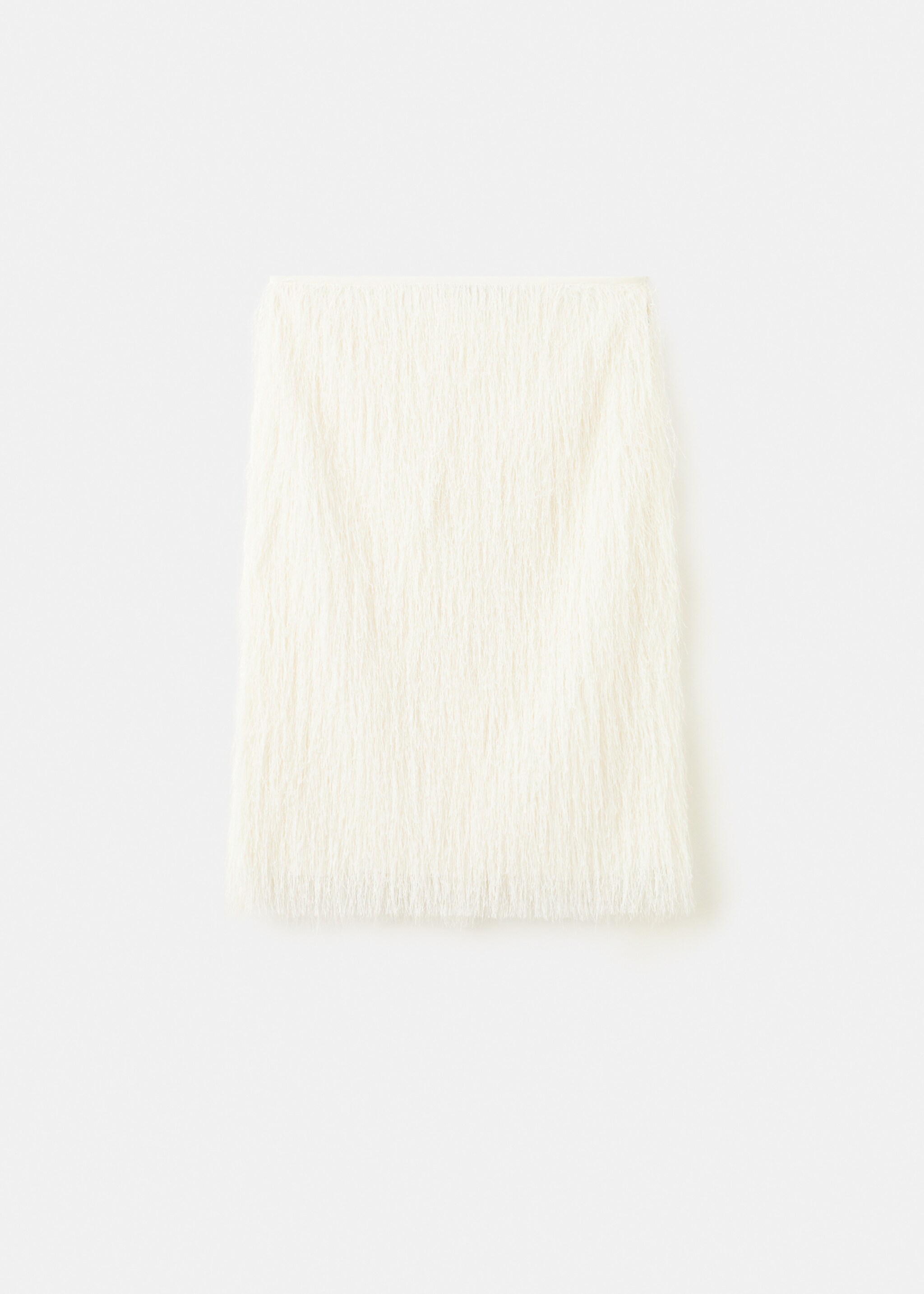 Falda midi textura hilos - Artículo sin modelo, Blanco roto. Ref: 27087795-00.