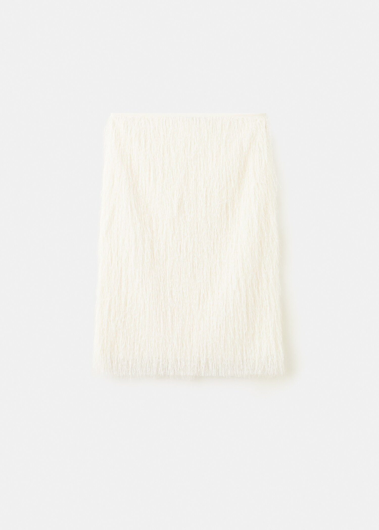 Midi-rok met textuur van draden - Artikel zonder model