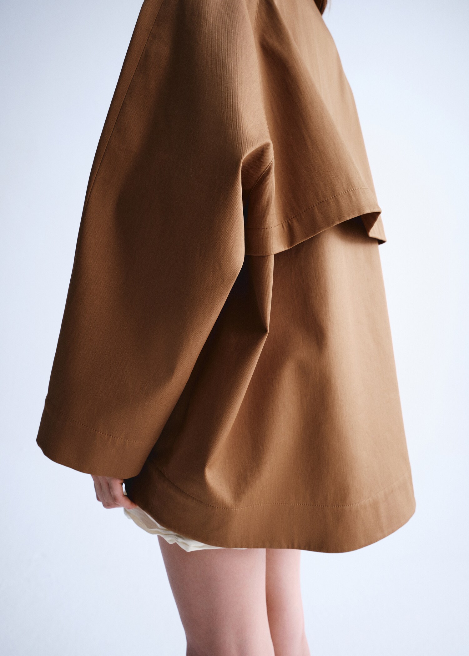 Oversized parka with funnel neck - Details of the article 1