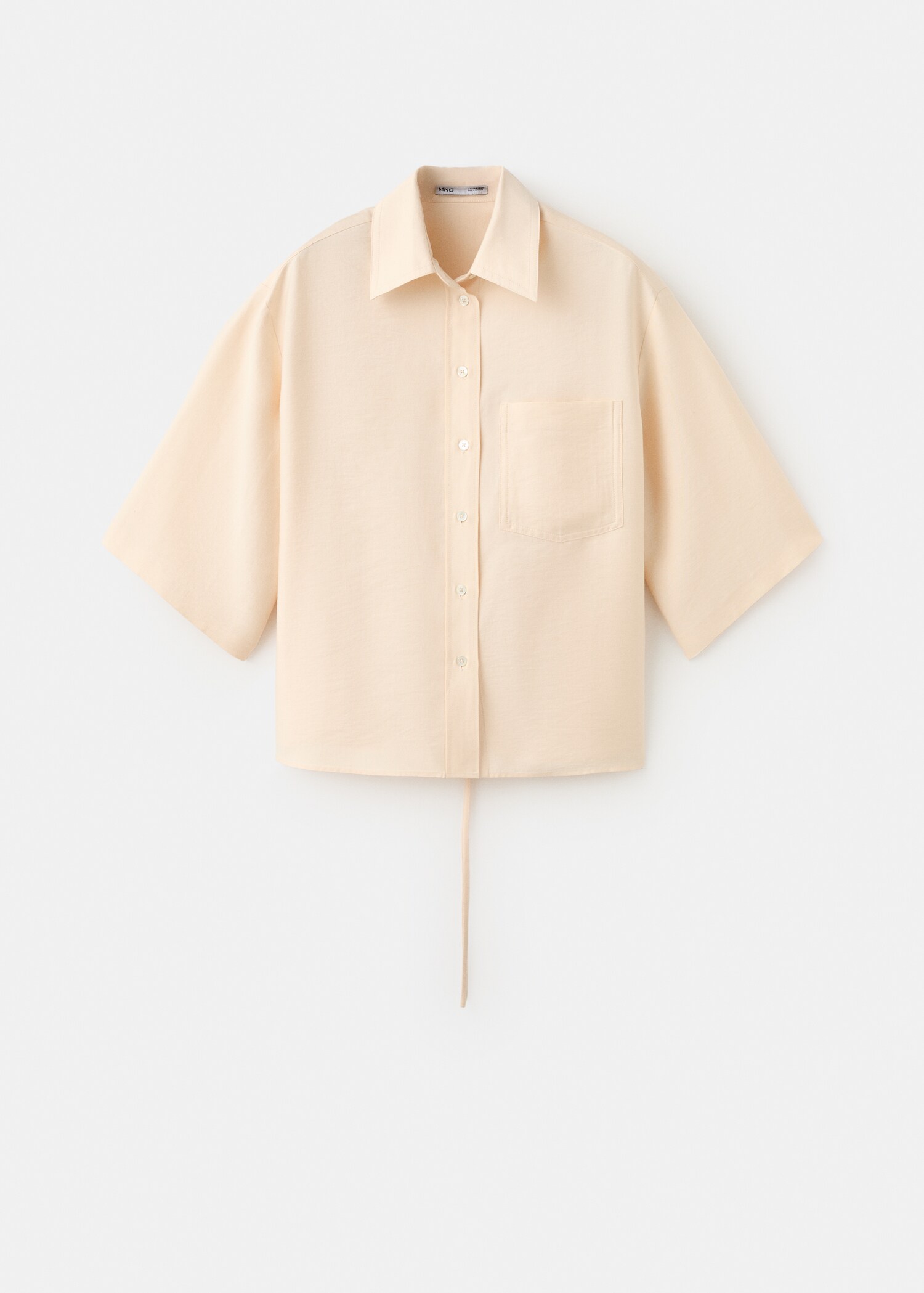 Lyocell overshirt with pocket - Article without model