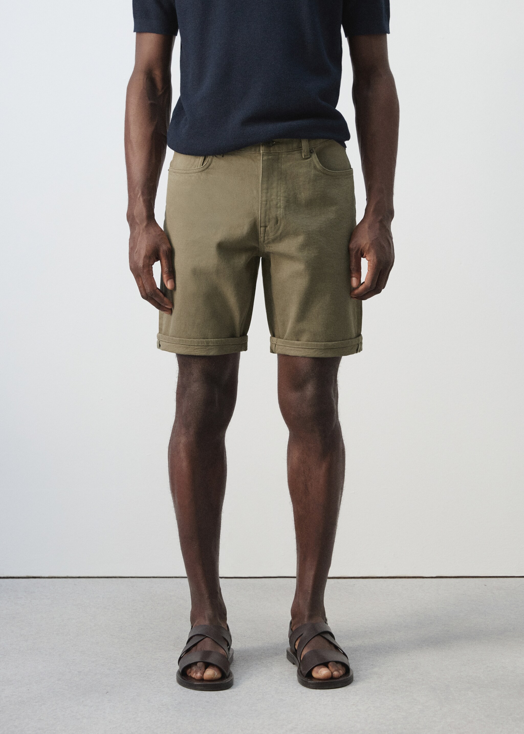 Bermudes texanes slim fit - Pla mig, Caqui. Ref: 27087894-00.