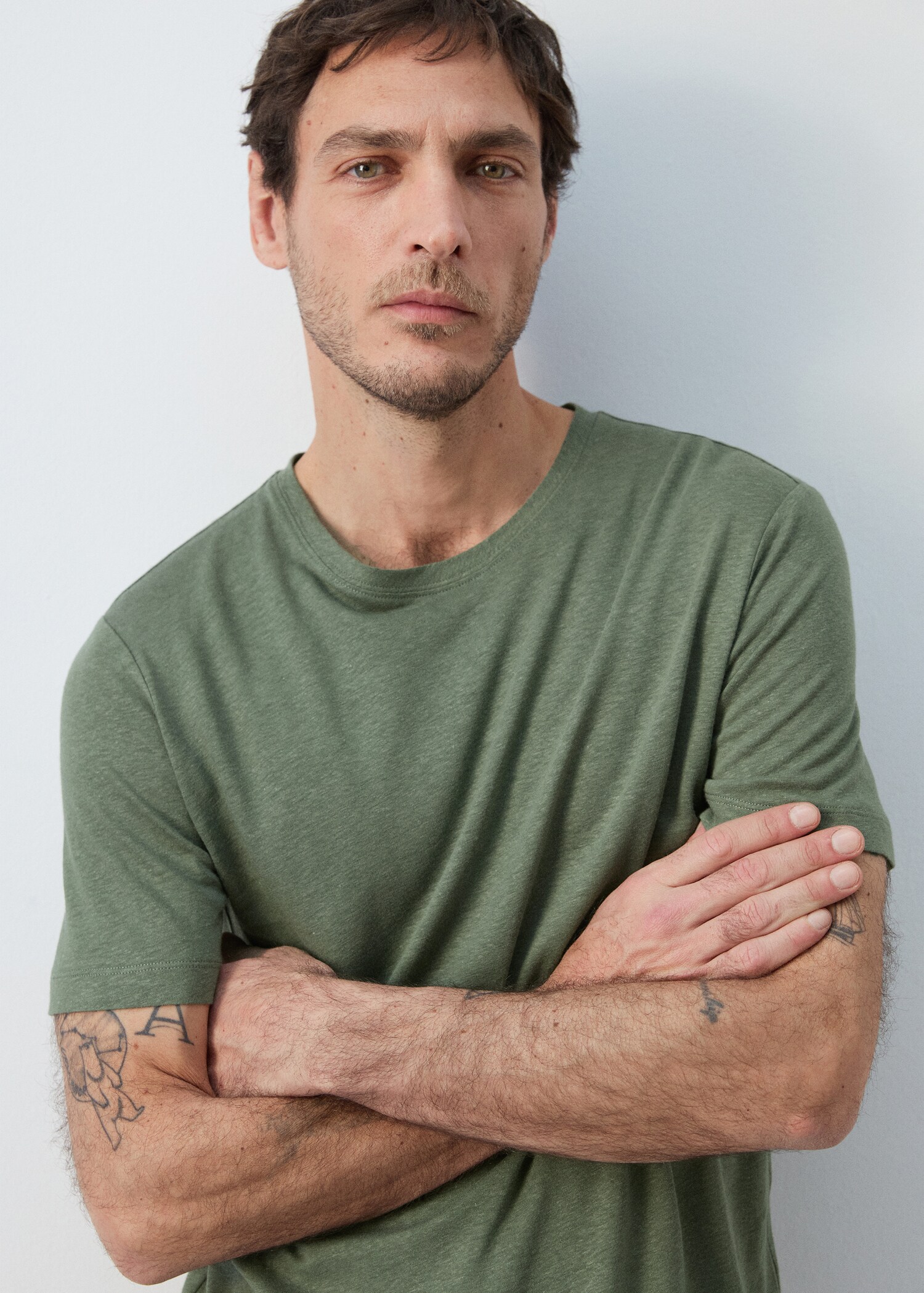 T-shirt lin slim-fit - Détail de l'article 1