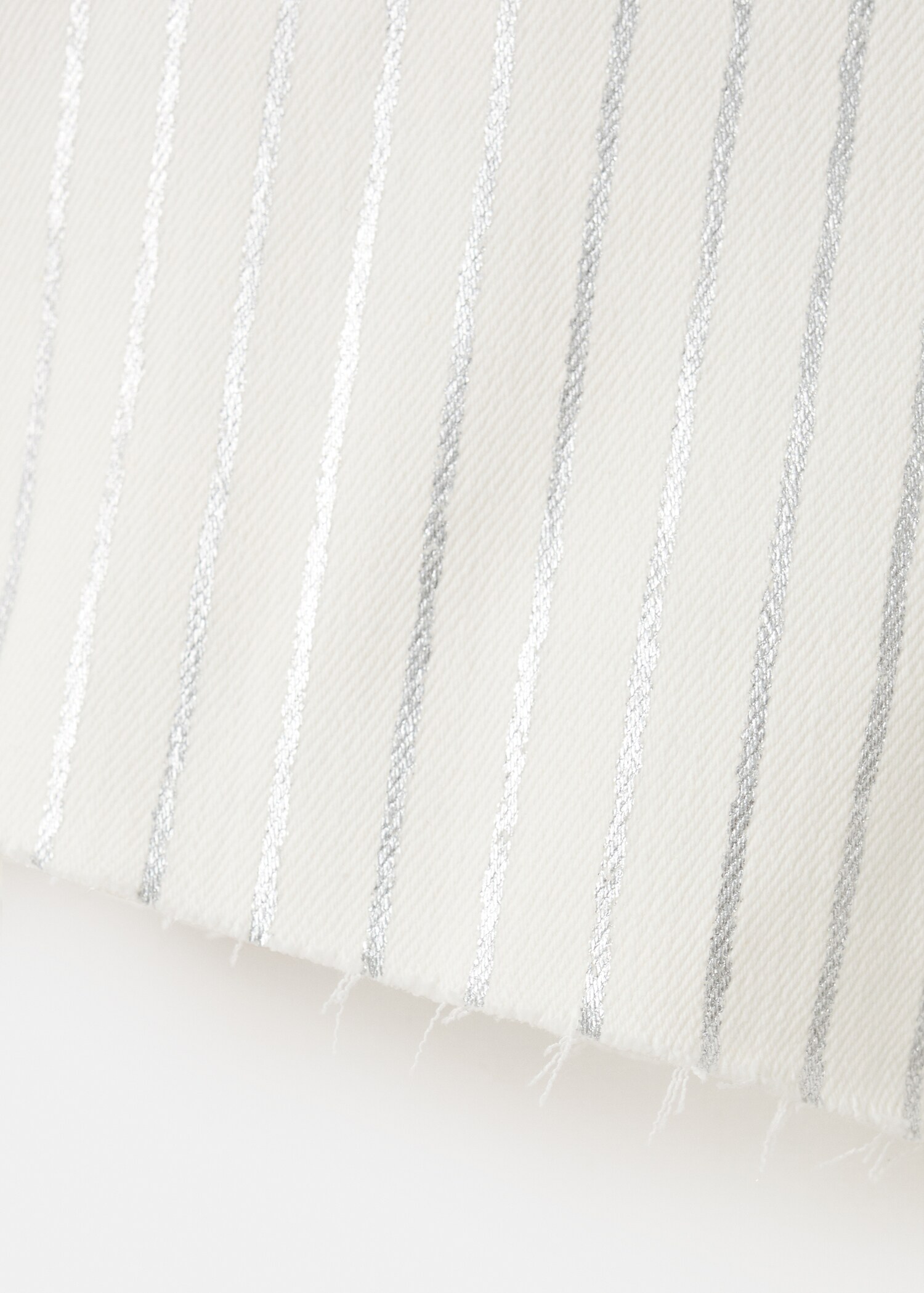 Striped denim shorts - Details of the article 0