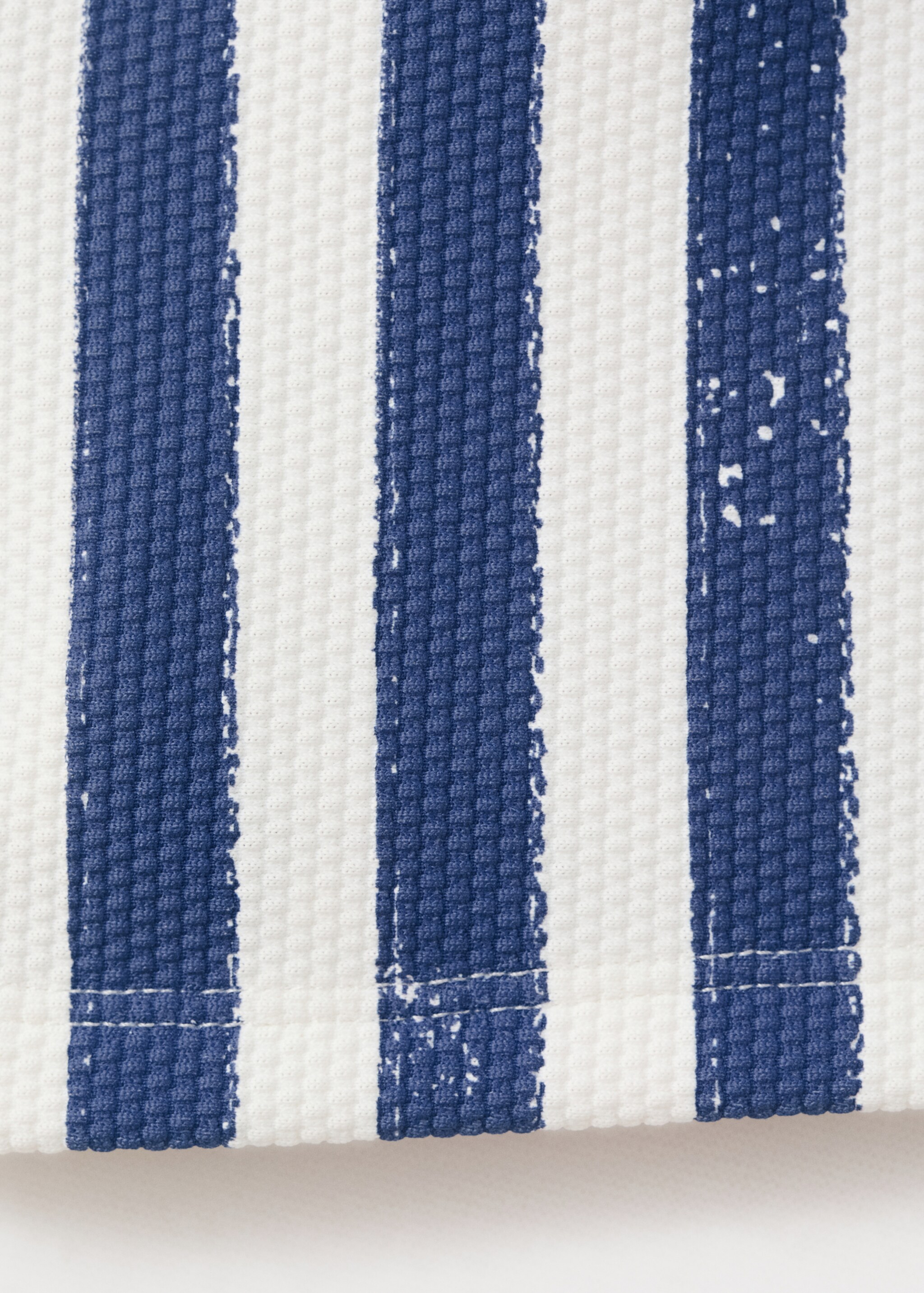 Striped boxer swimsuit - Details of the article 0, Blue. Ref: 27087902-00.