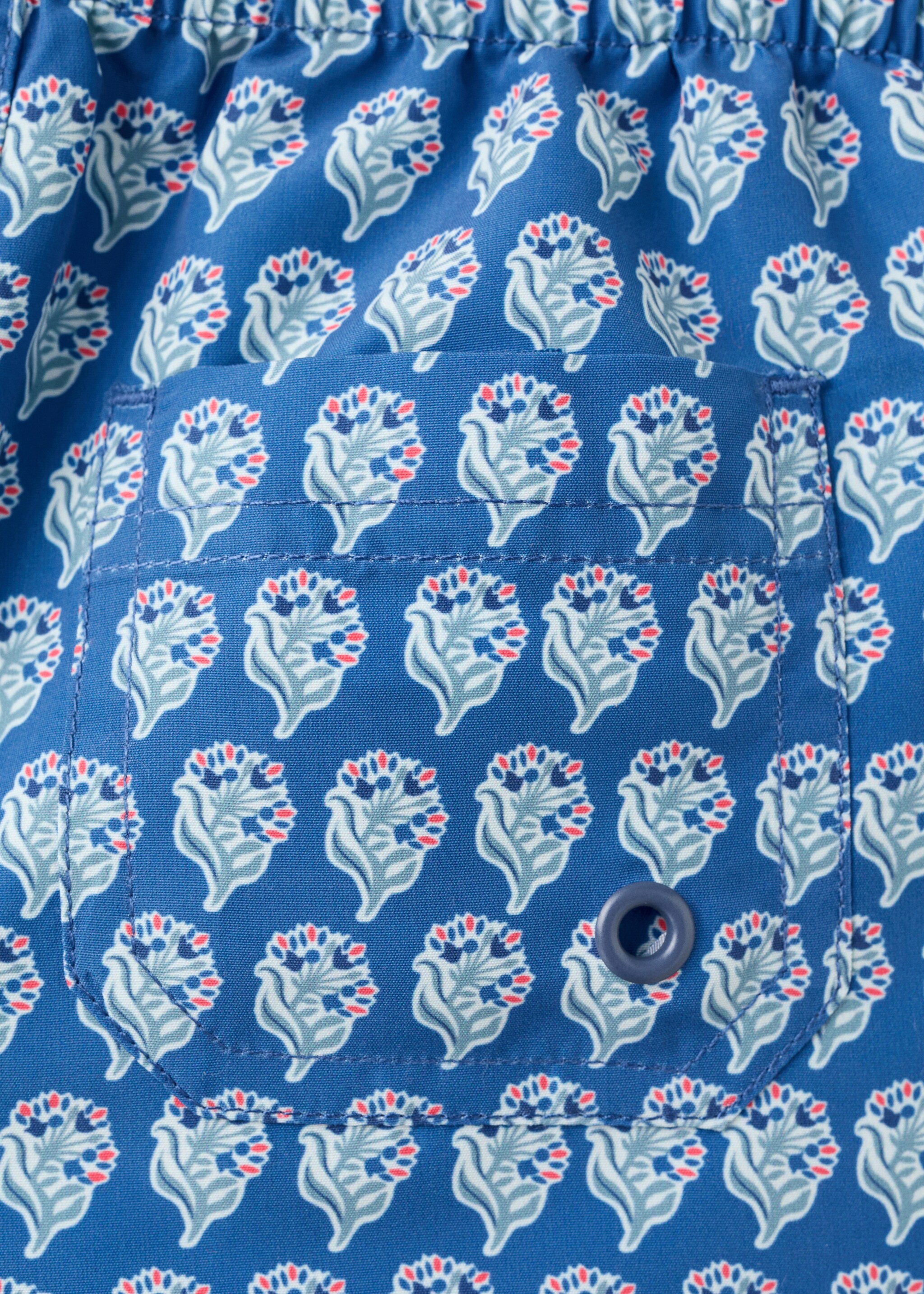 Printed swimming trunks - Details of the article 0, Navy. Ref: 27087903-00.