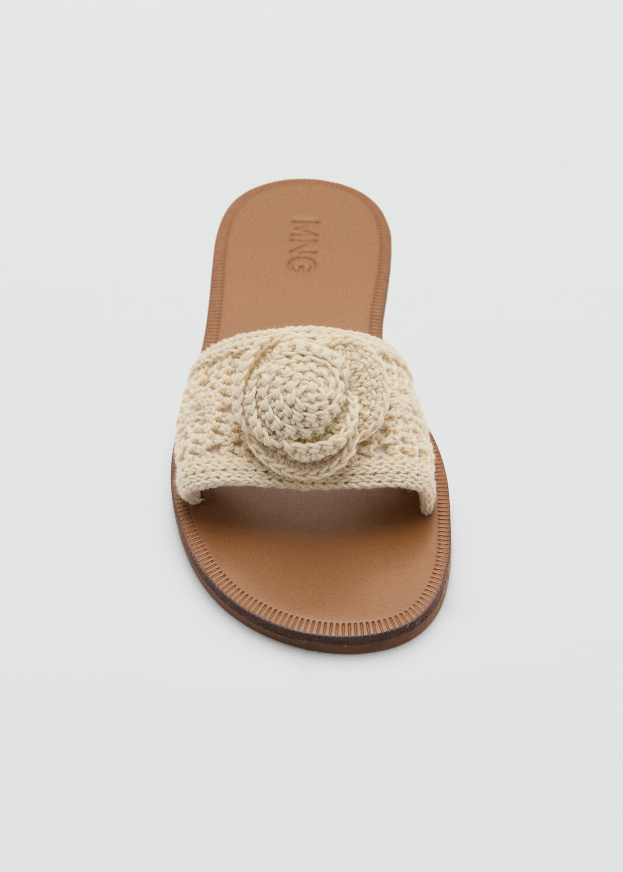 Sandale plate crochet - Détail de l'article 2, Blanc cassé. Ref: 27087906-00.