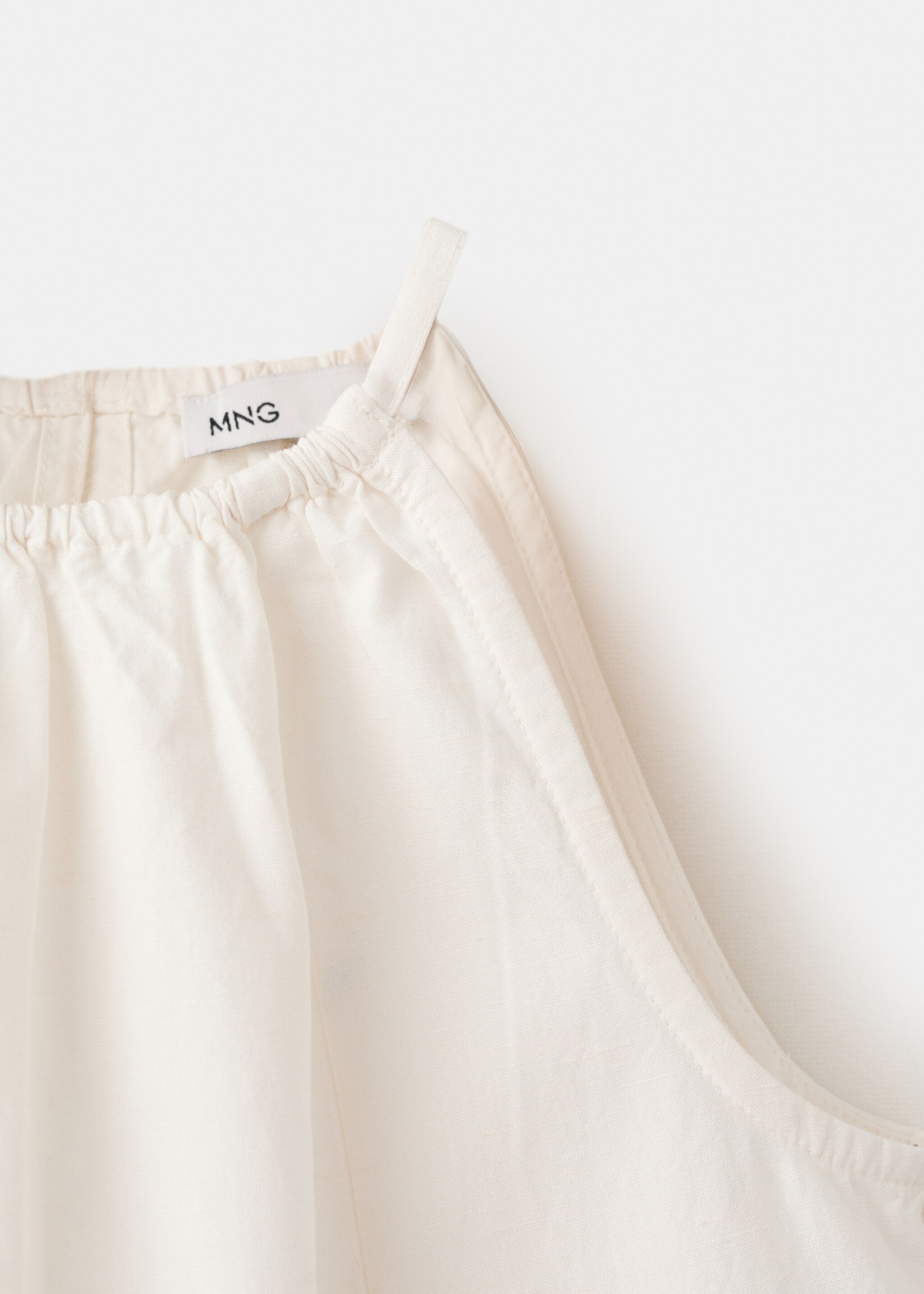 Flowy blouse - Details of the article 8, White. Ref: 27087908-00.