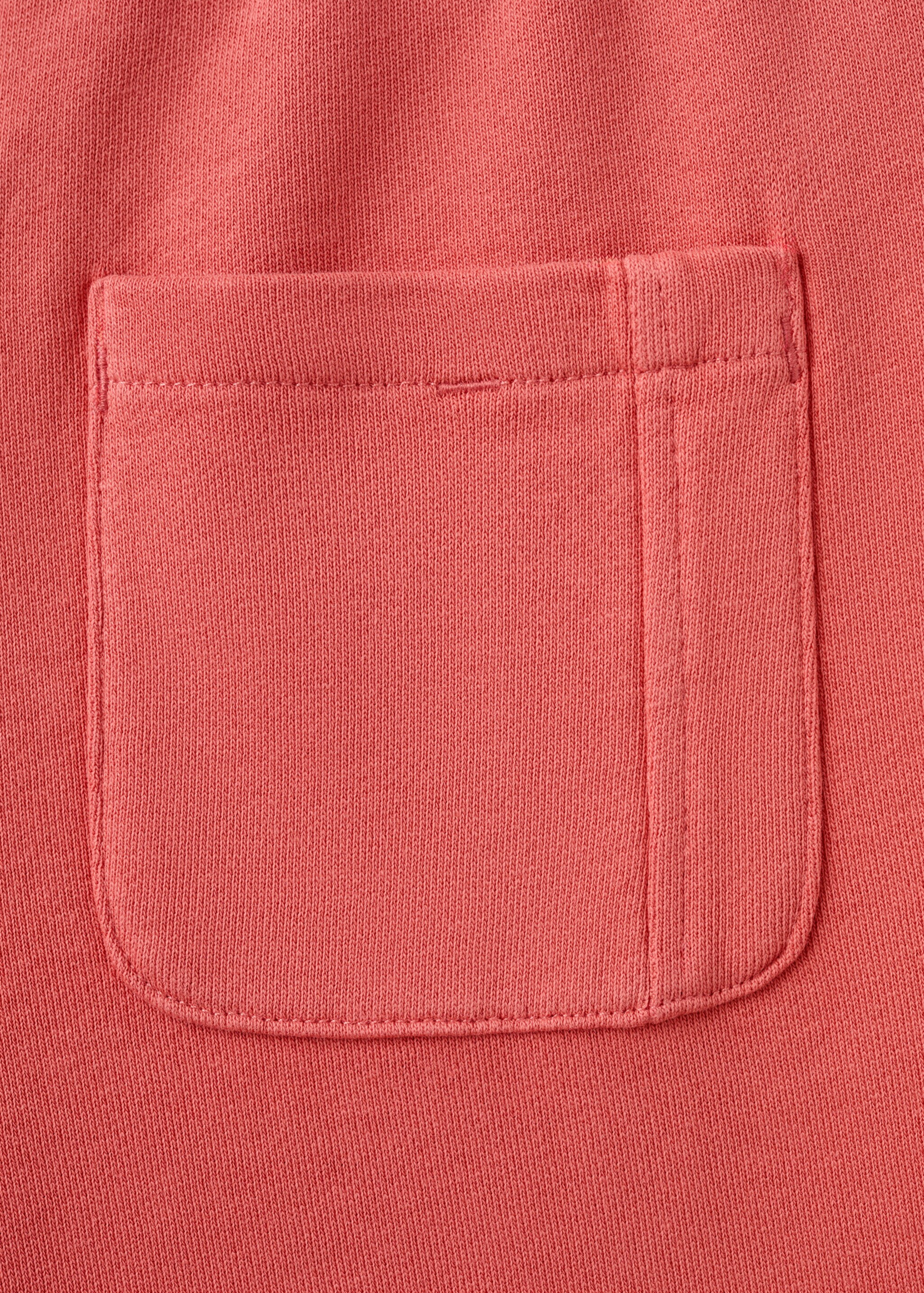 Oversized sports Bermuda shorts - Details of the article 0, Coral Red. Ref: 27087912-00.