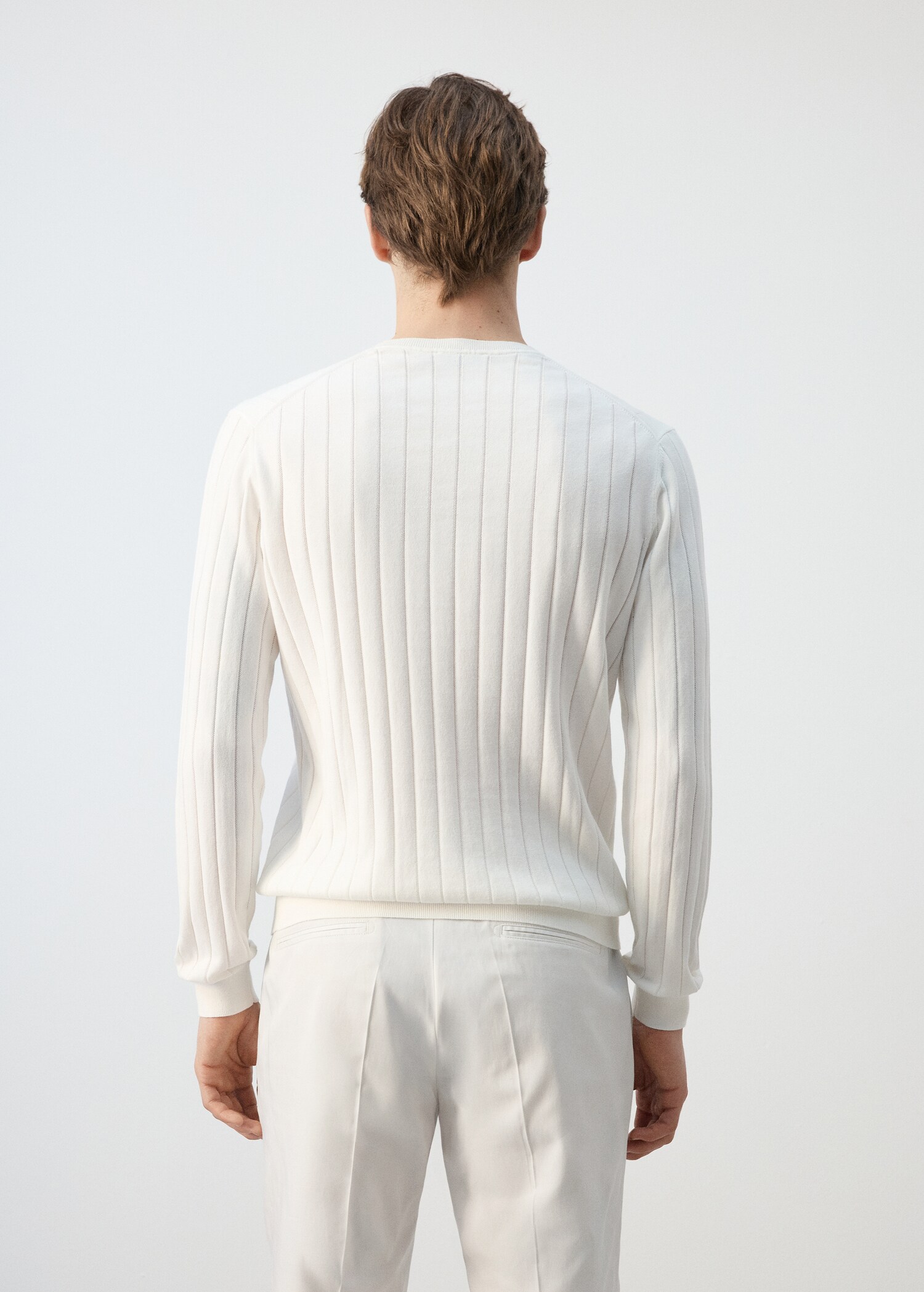 سترة منسوجة من القطن بنسبة 100% - الجهة الخلفية للمنتج